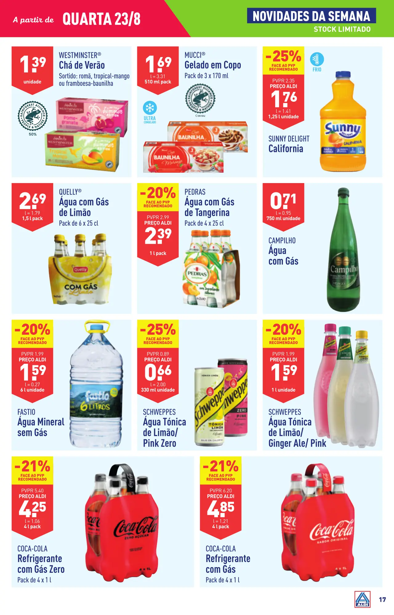 Antevis&atilde;o Folheto ALDI (23 a 29 agosto)