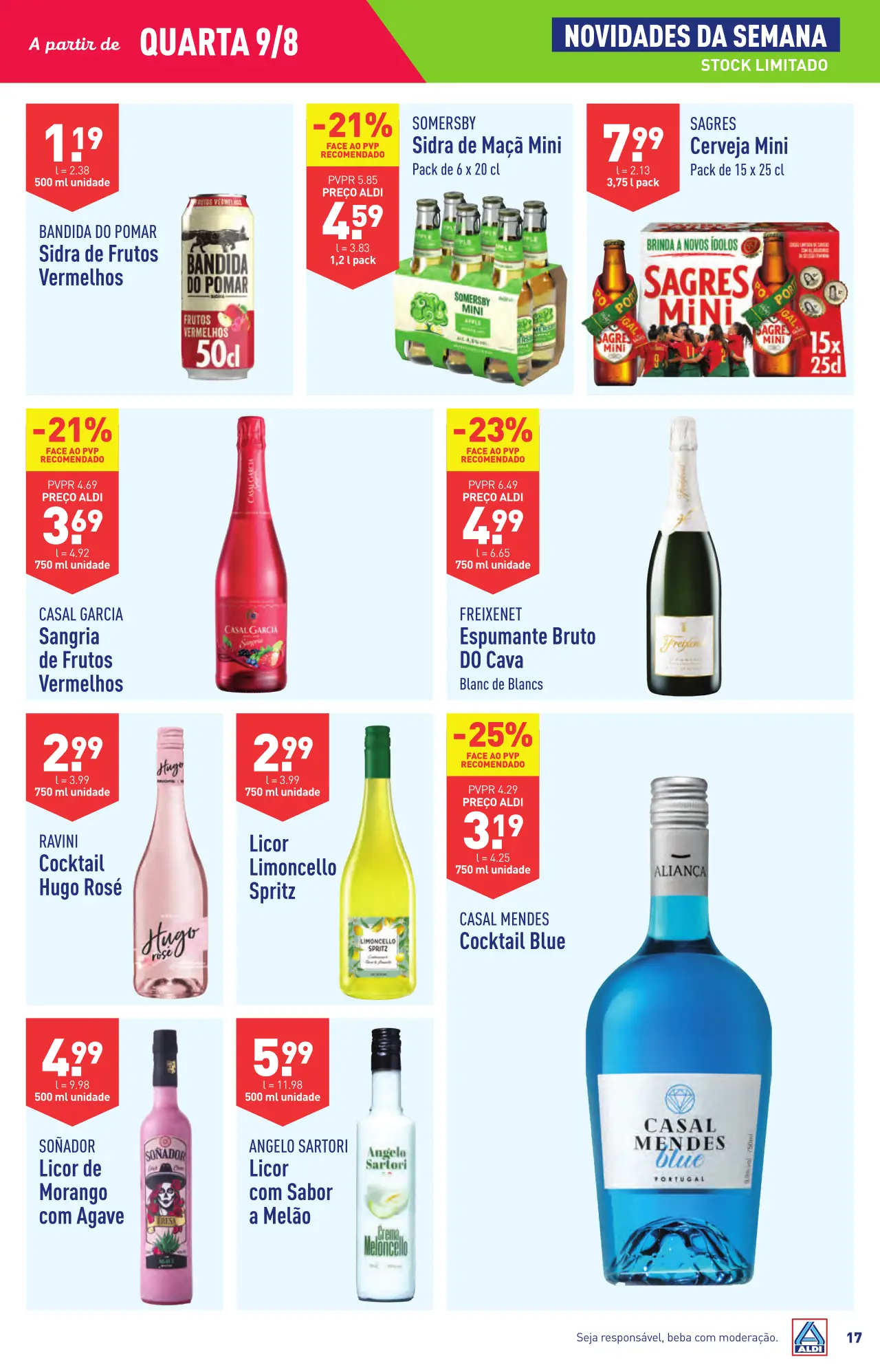 Antevis&atilde;o Folheto ALDI (9 a 15 agosto)
