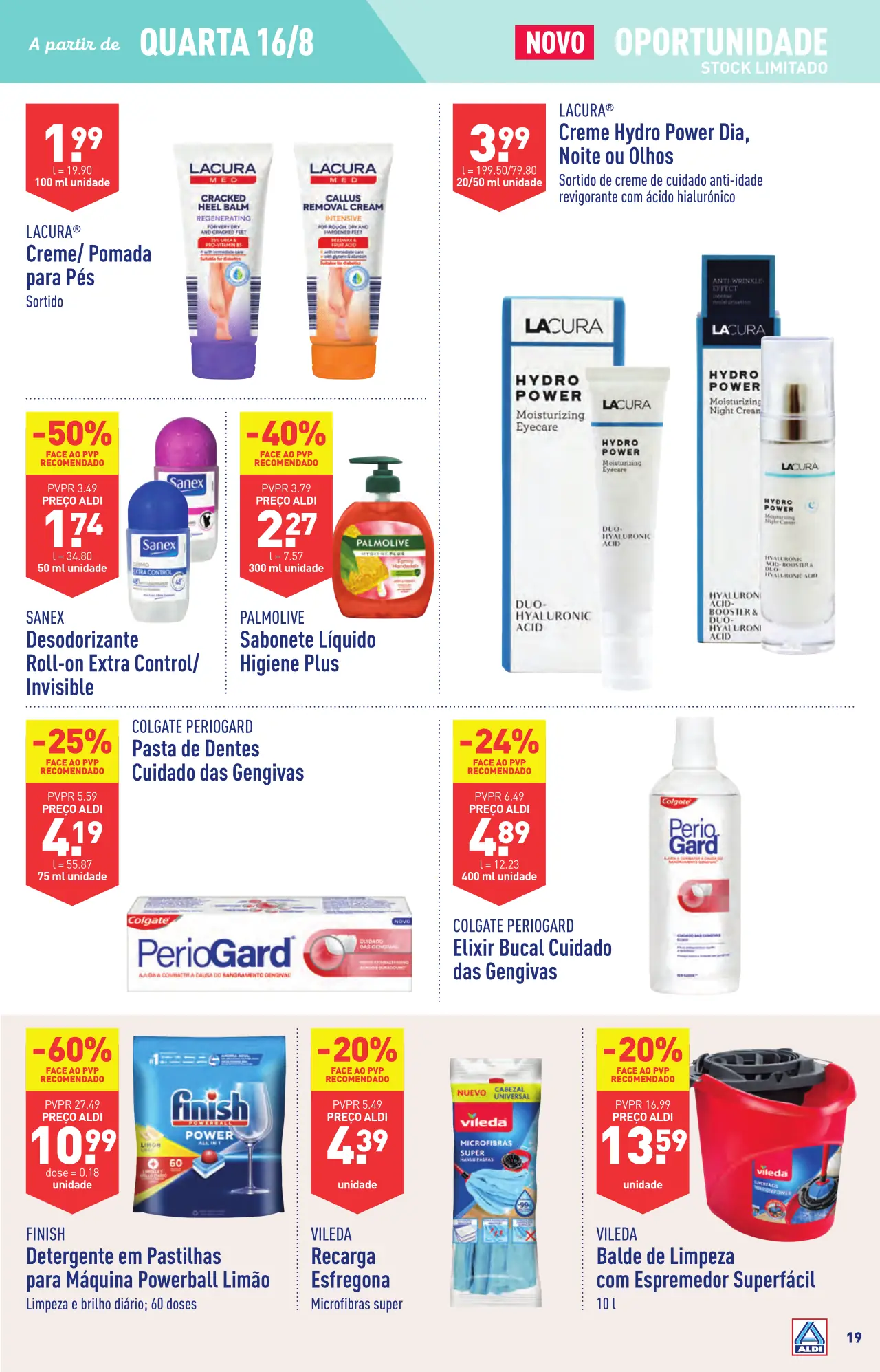 Antevis&atilde;o Folheto ALDI (16 a 22 agosto)