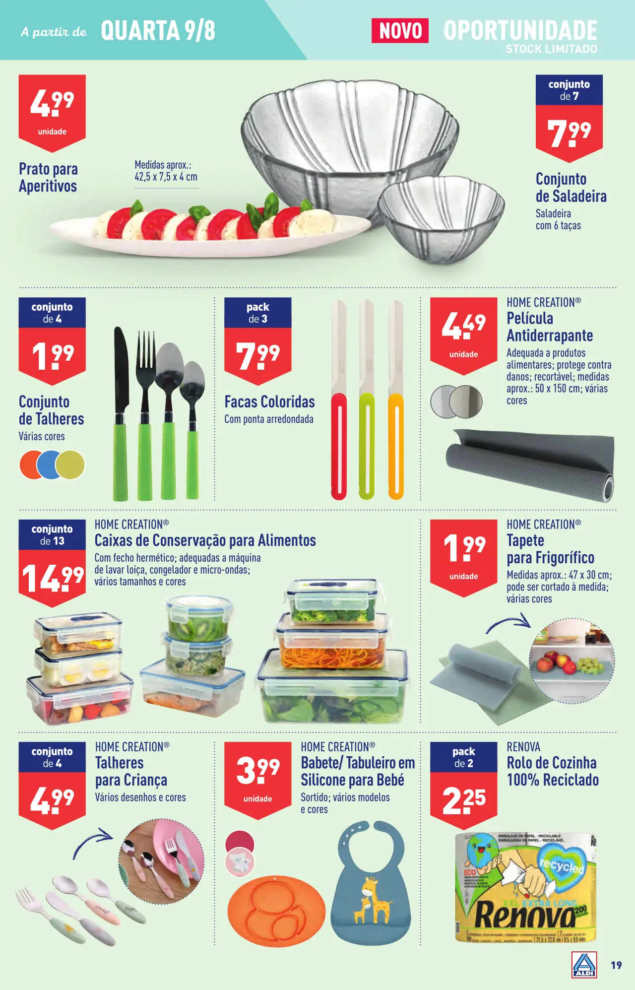 Antevis&atilde;o Folheto ALDI (9 a 15 agosto)