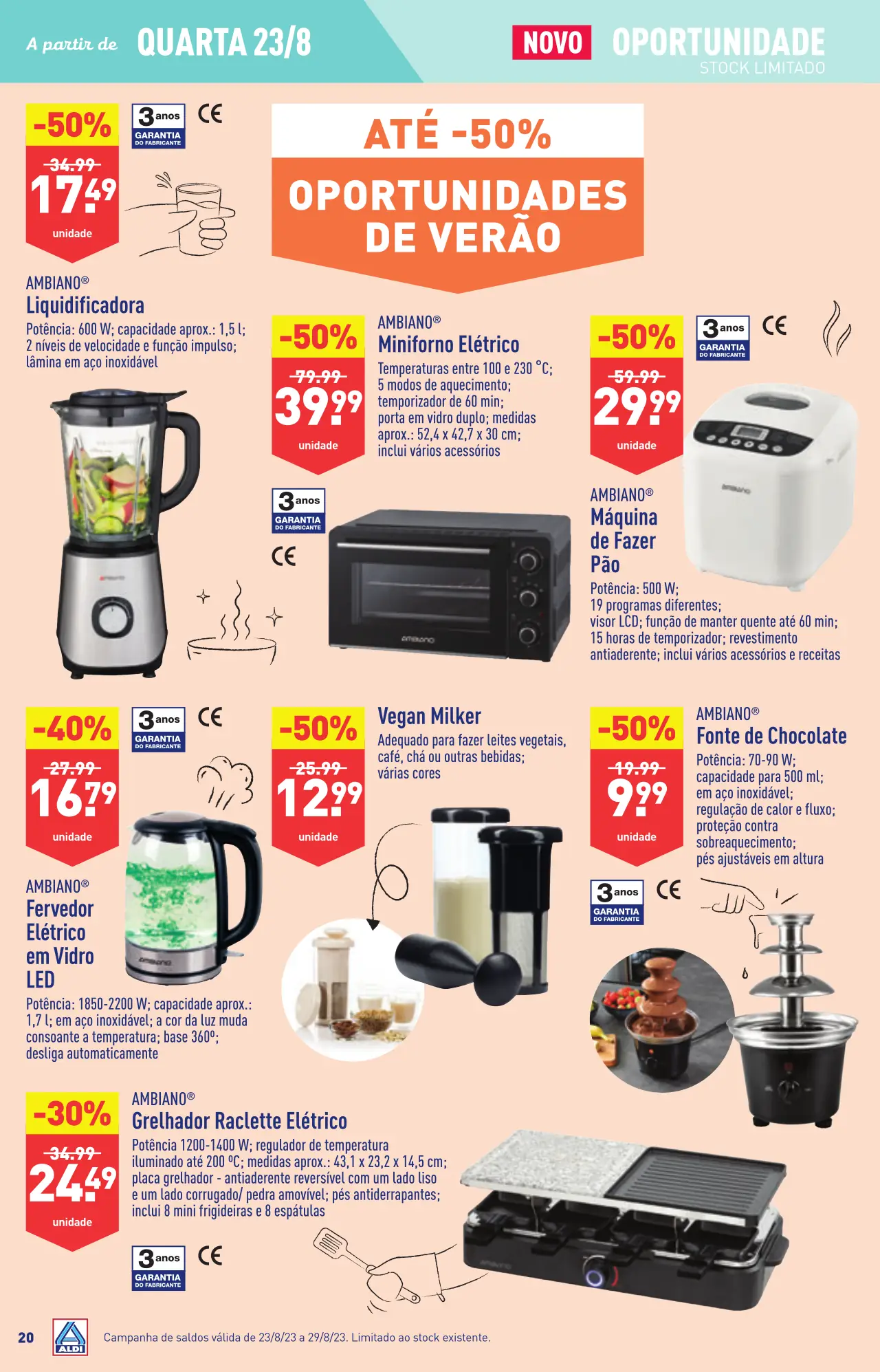 Antevis&atilde;o Folheto ALDI (23 a 29 agosto)