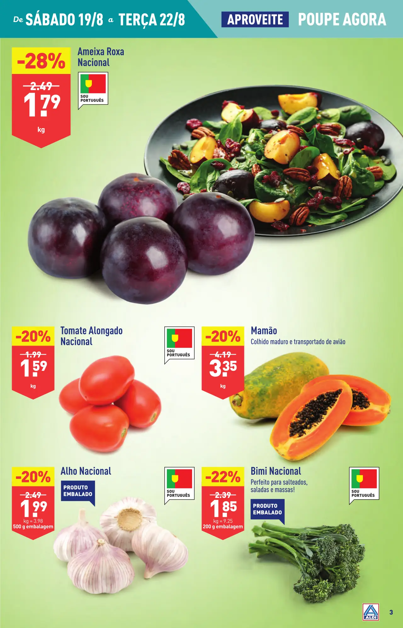 Antevis&atilde;o Folheto ALDI (16 a 22 agosto)