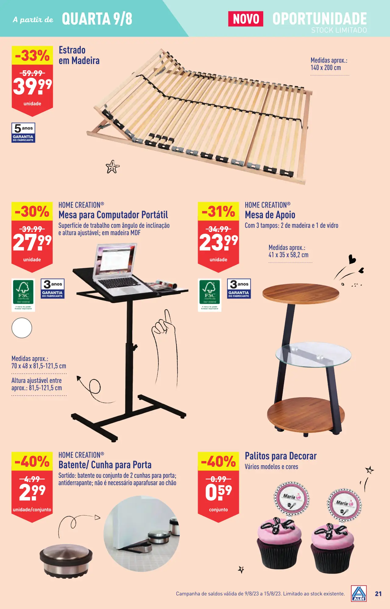 Antevis&atilde;o Folheto ALDI (9 a 15 agosto)