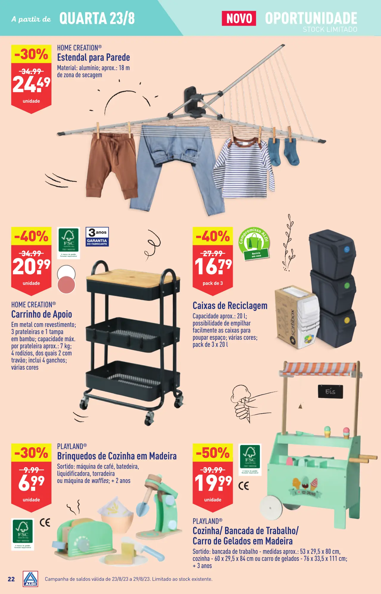 Antevis&atilde;o Folheto ALDI (23 a 29 agosto)