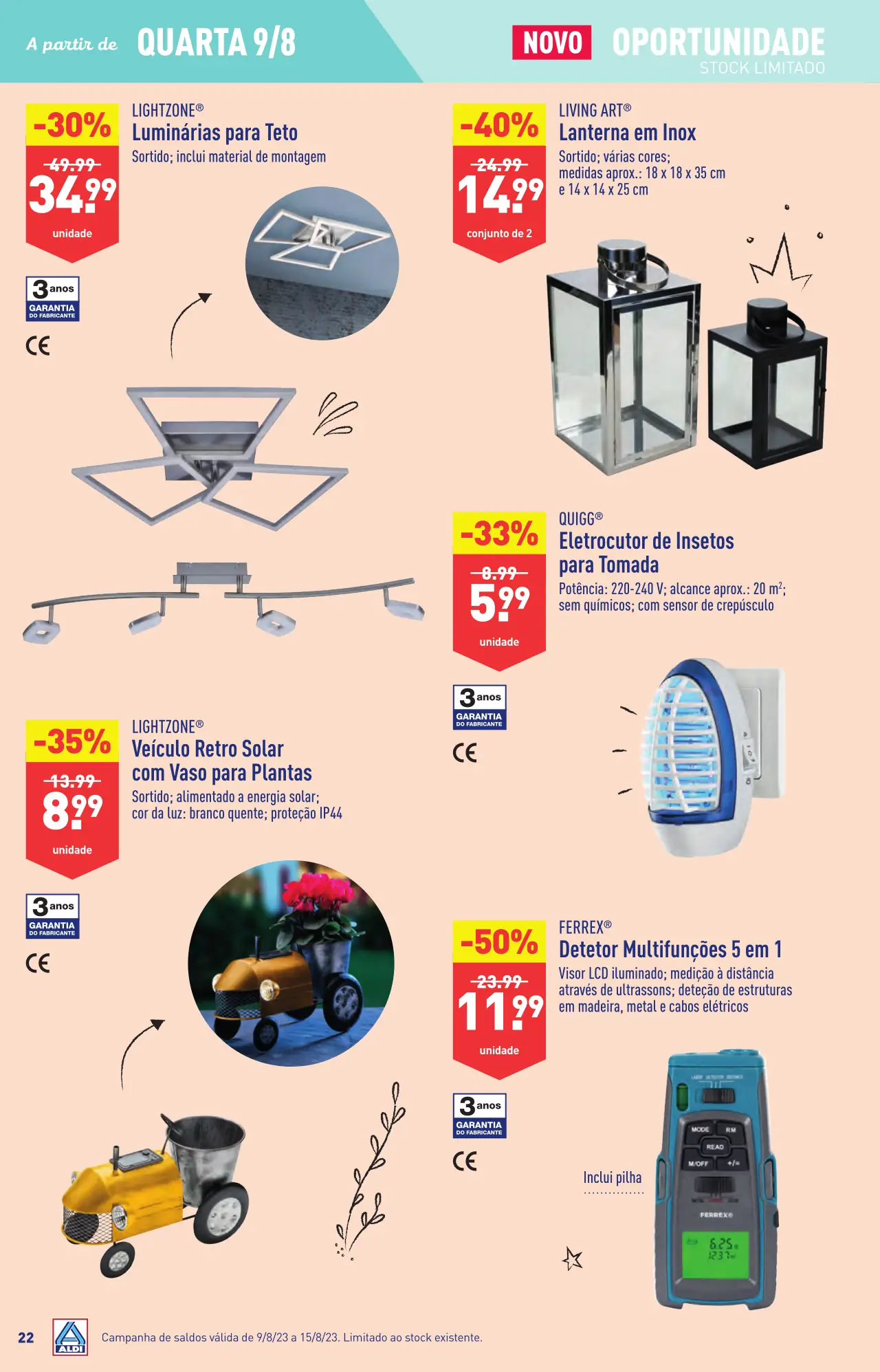 Antevis&atilde;o Folheto ALDI (9 a 15 agosto)