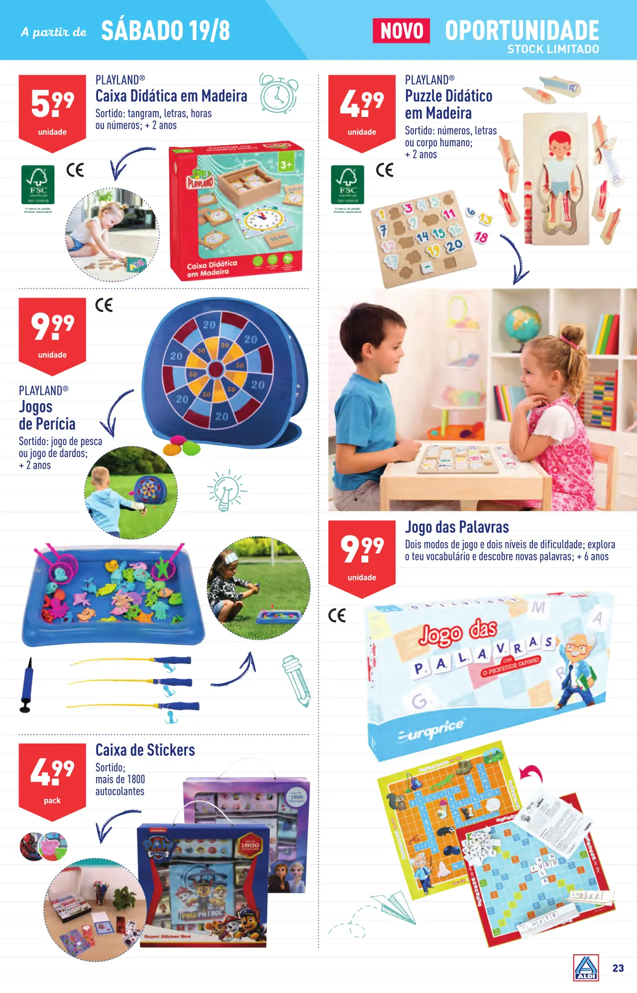 Antevis&atilde;o Folheto ALDI (16 a 22 agosto)