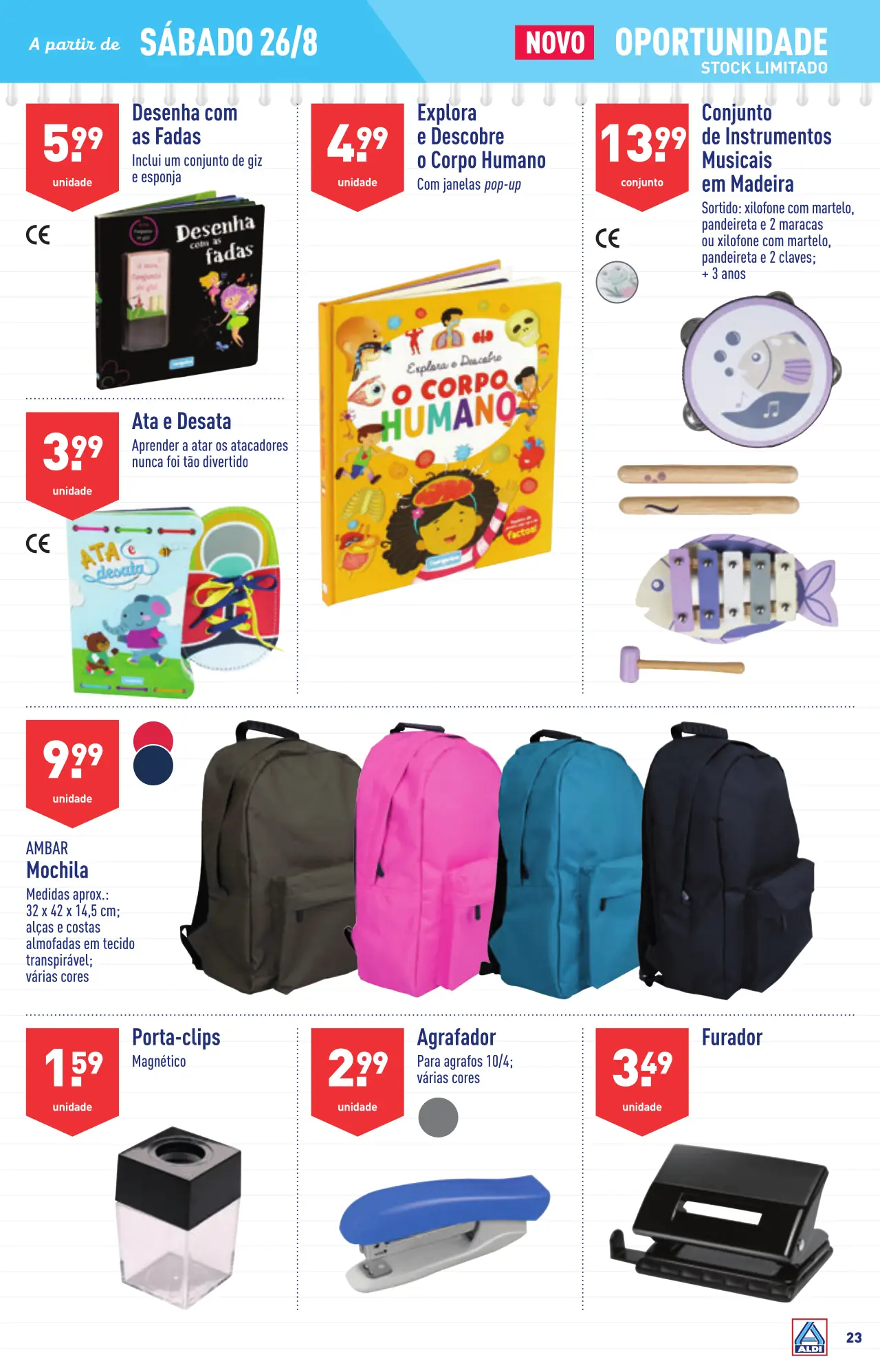 Antevis&atilde;o Folheto ALDI (23 a 29 agosto)