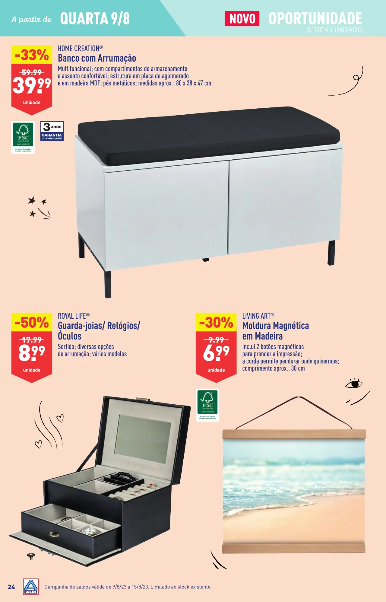 Antevis&atilde;o Folheto ALDI (9 a 15 agosto)