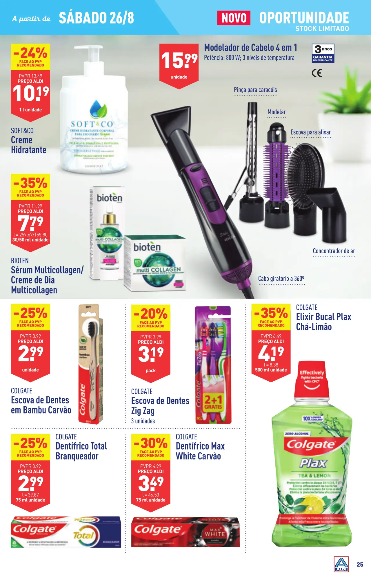 Antevis&atilde;o Folheto ALDI (23 a 29 agosto)