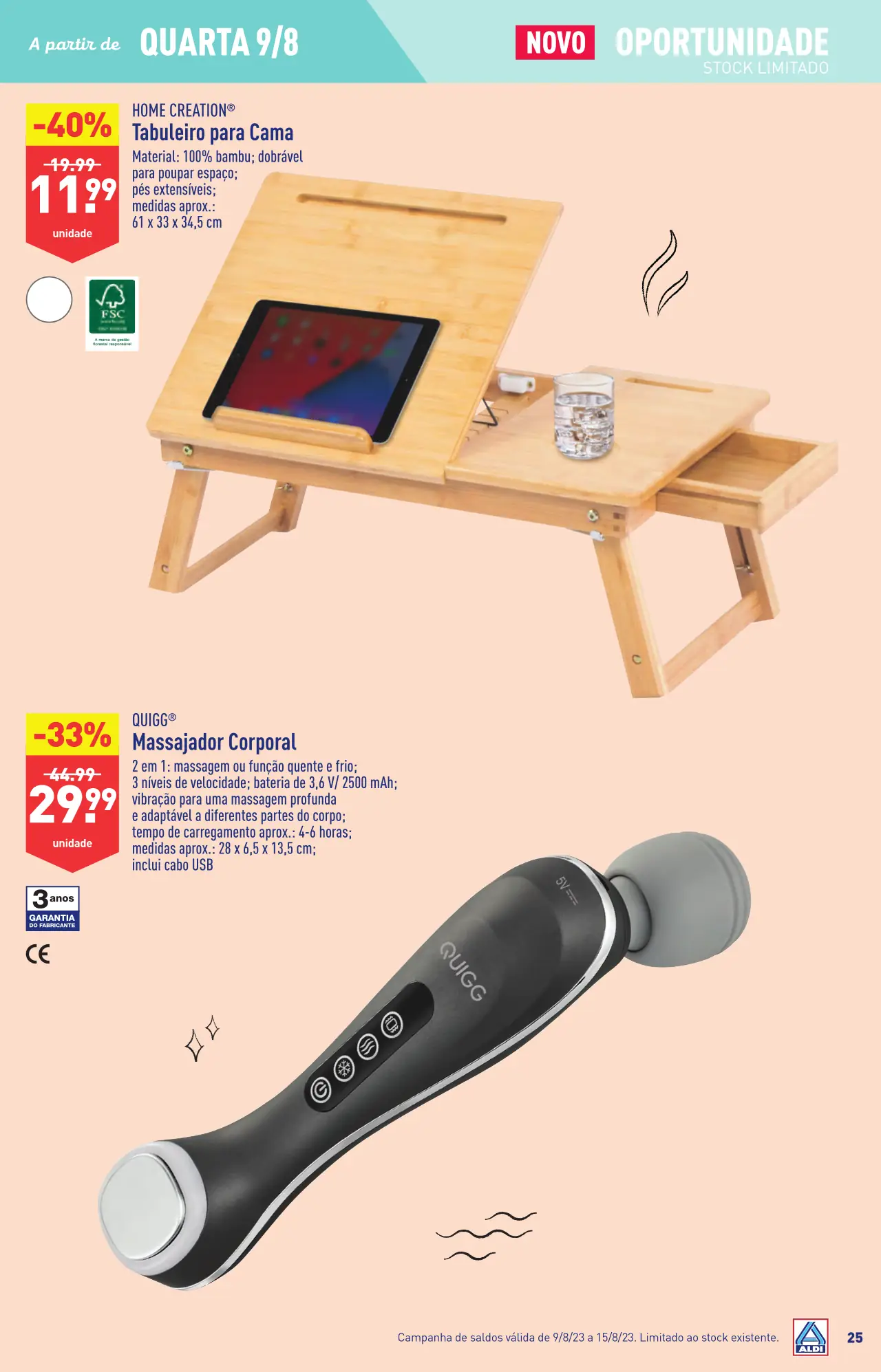 Antevis&atilde;o Folheto ALDI (9 a 15 agosto)