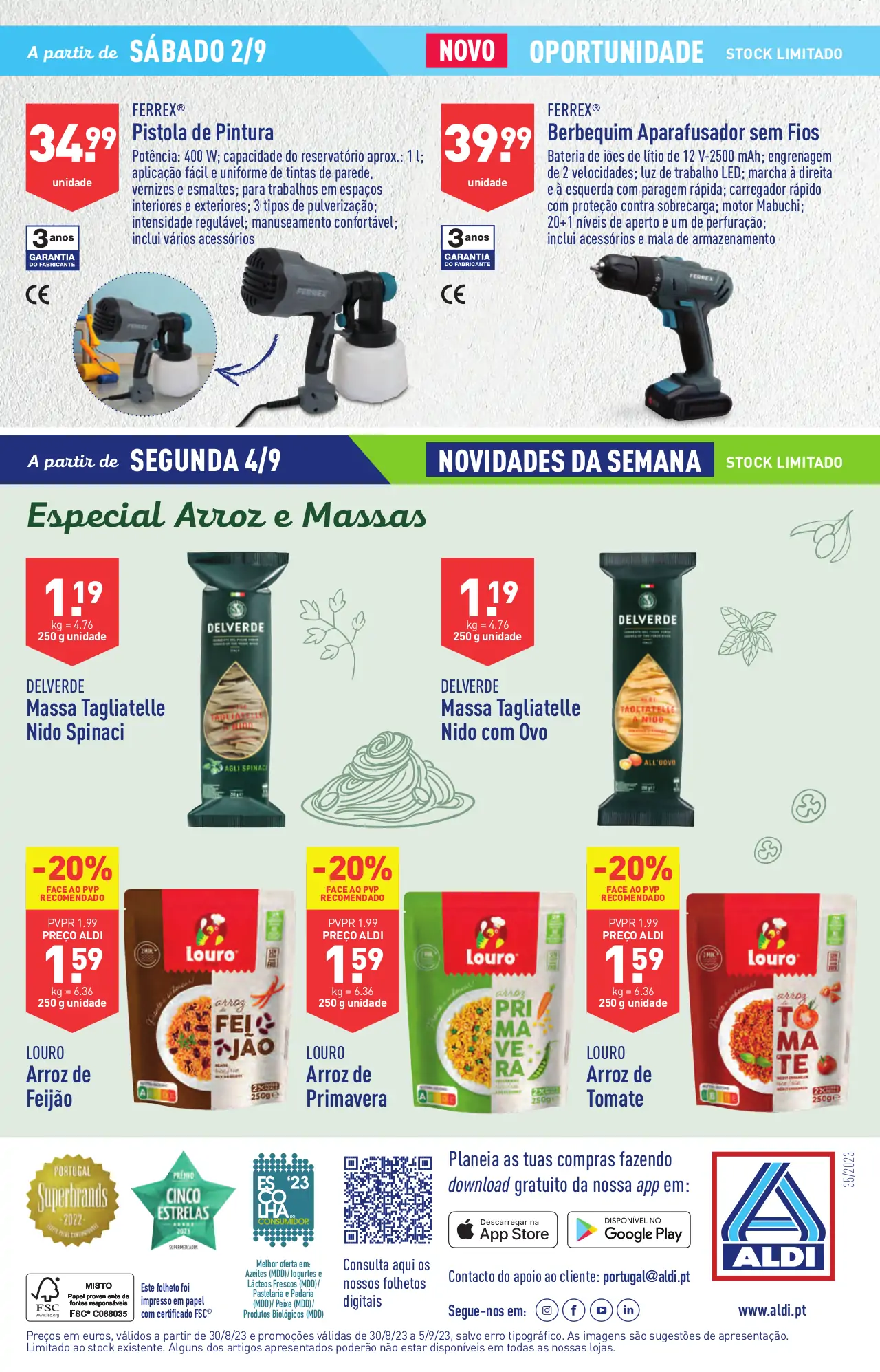 Antevis&atilde;o Folheto ALDI (30 agosto a 5 setembro)