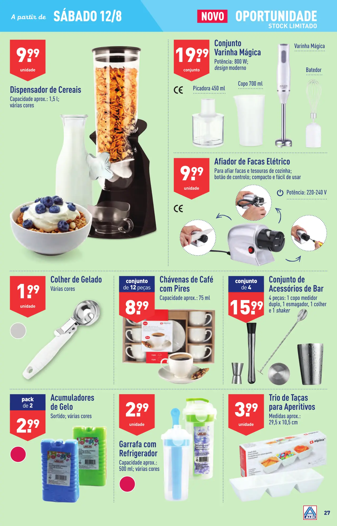 Antevis&atilde;o Folheto ALDI (9 a 15 agosto)