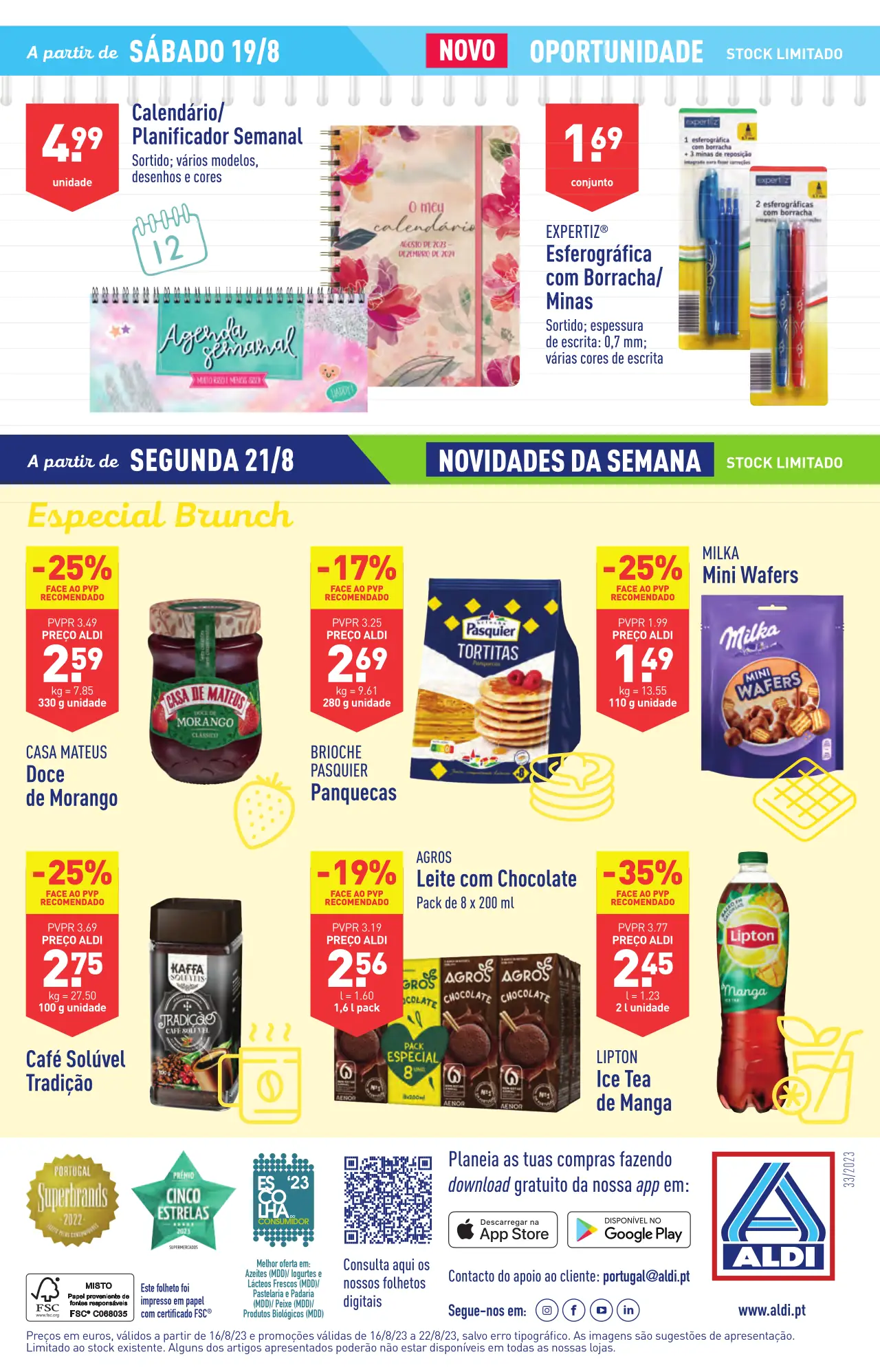 Antevis&atilde;o Folheto ALDI (16 a 22 agosto)