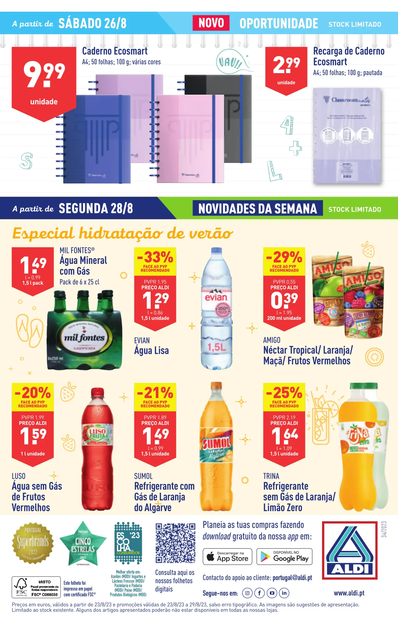 Antevis&atilde;o Folheto ALDI (23 a 29 agosto)