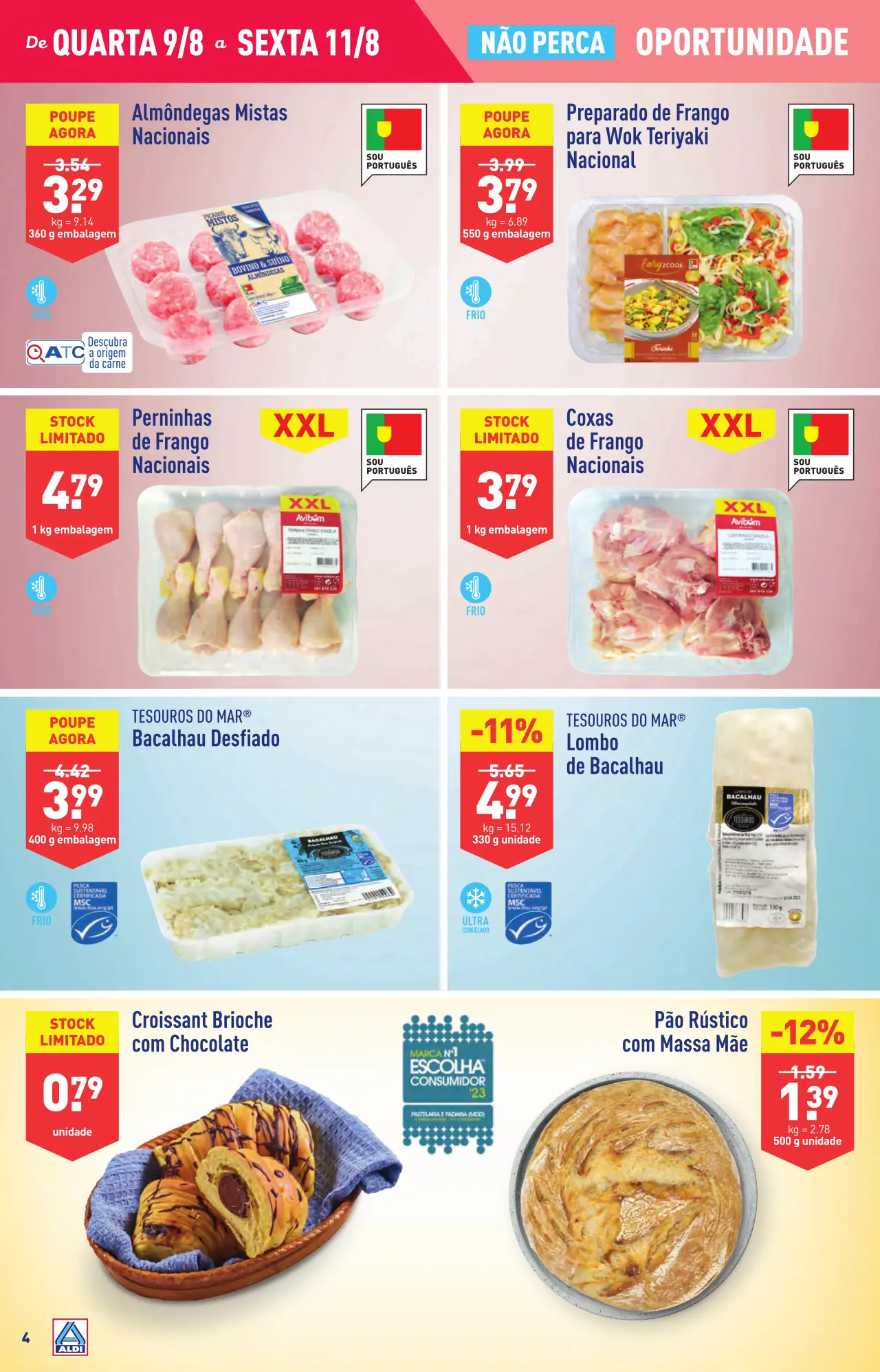 Antevis&atilde;o Folheto ALDI (9 a 15 agosto)