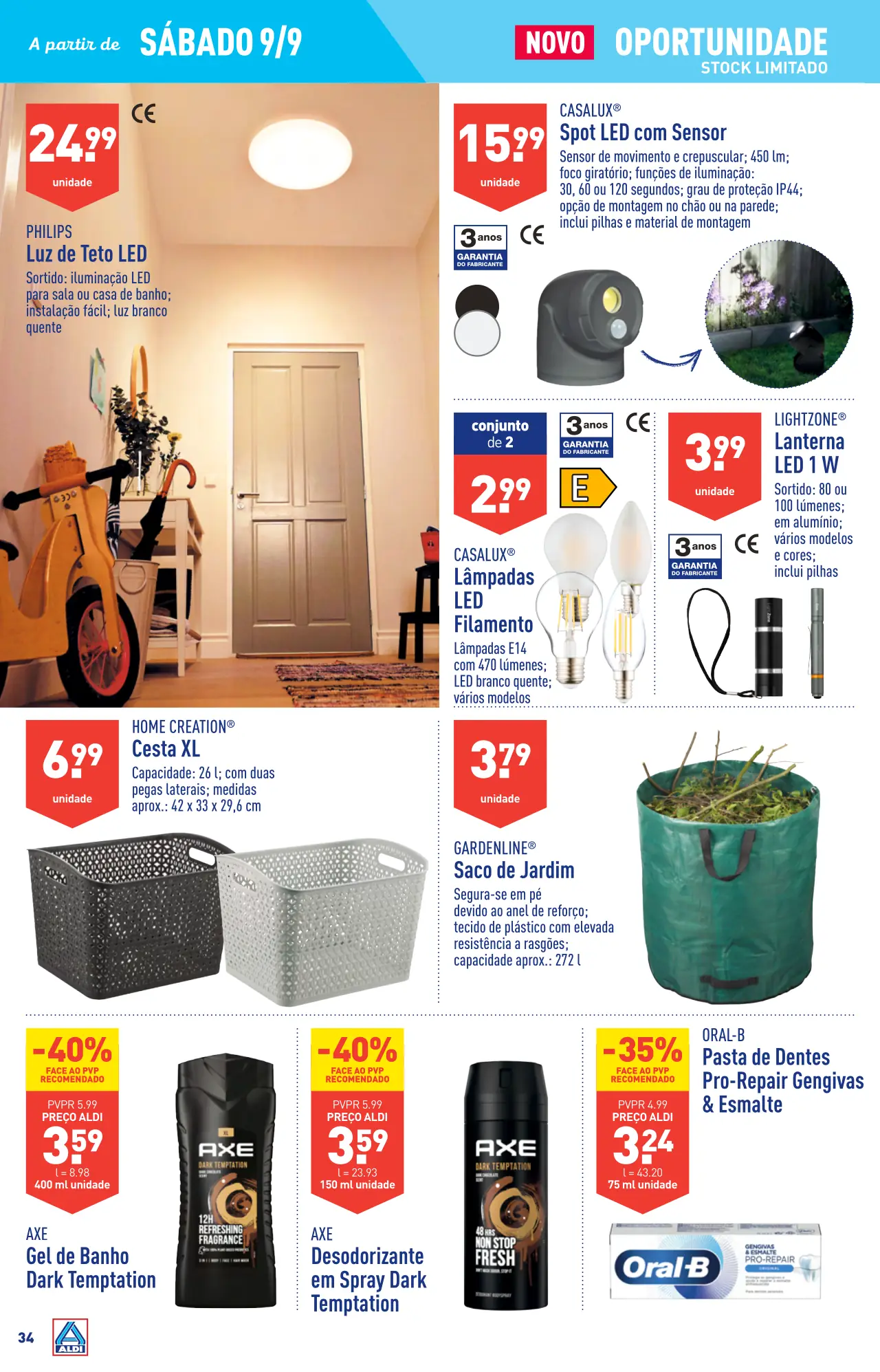 Antevis&atilde;o Folheto ALDI (6 a 12 setembro)