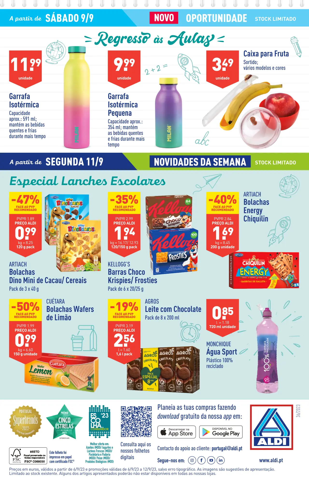 Antevis&atilde;o Folheto ALDI (6 a 12 setembro)