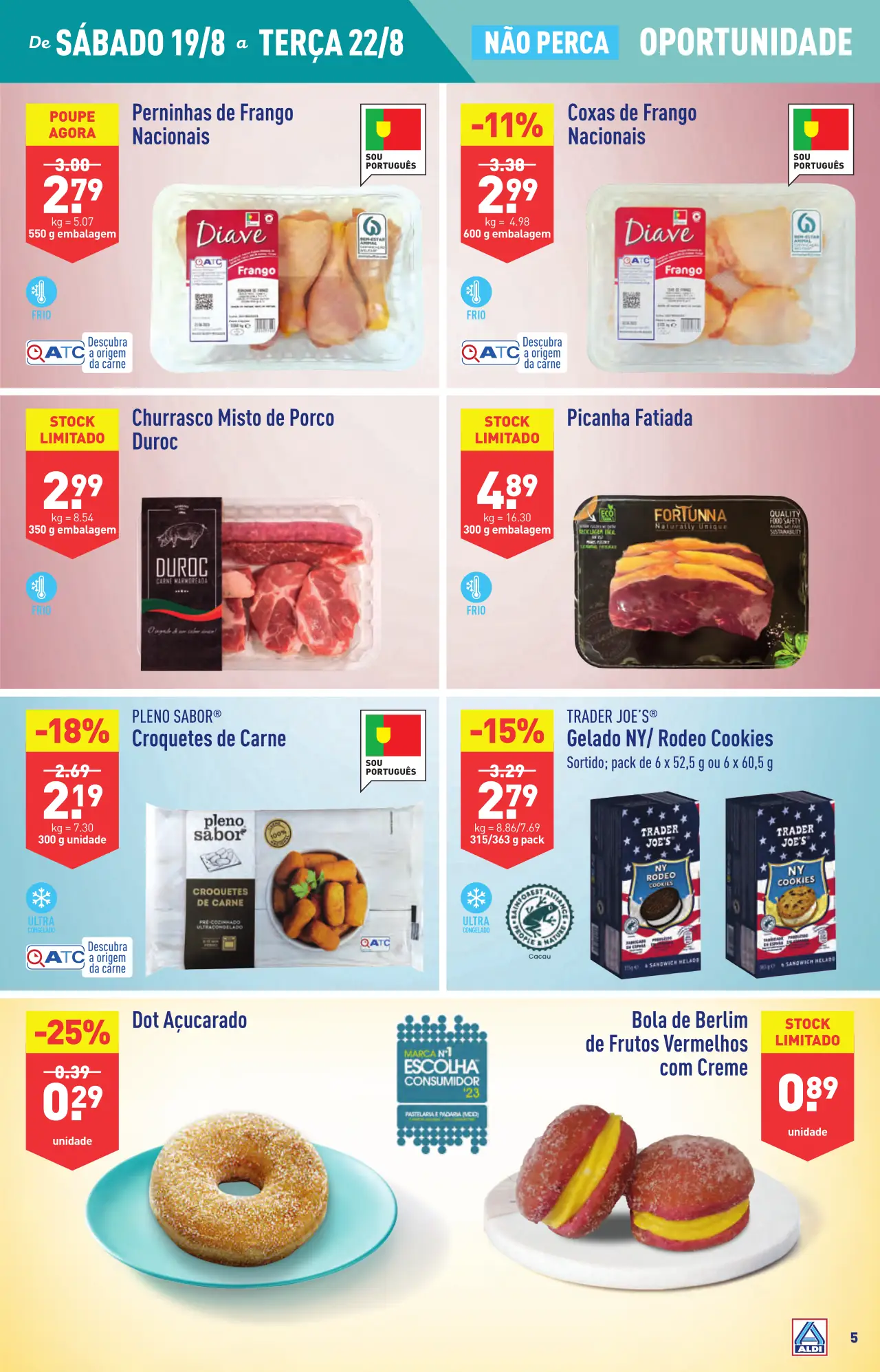 Antevis&atilde;o Folheto ALDI (16 a 22 agosto)