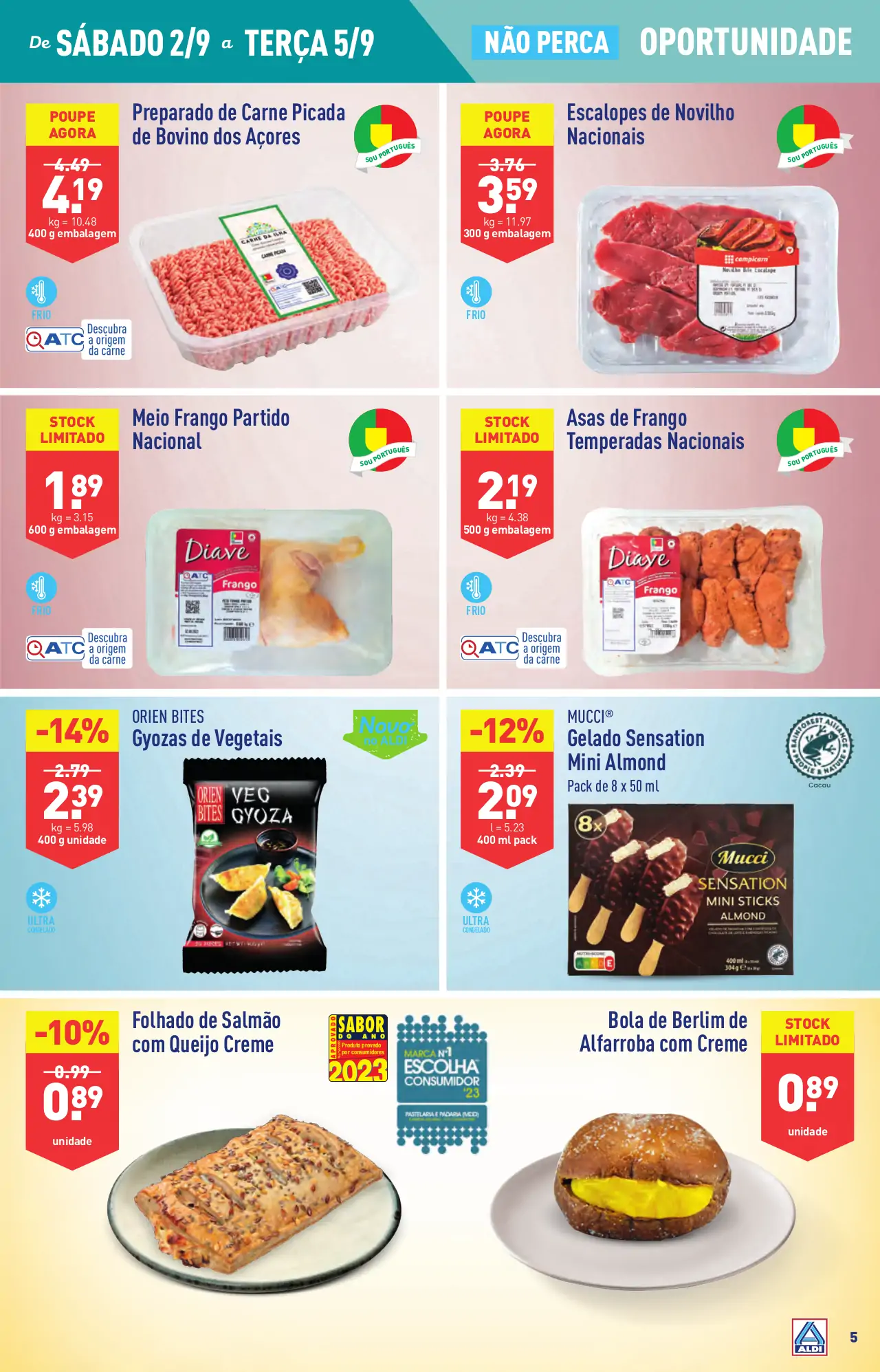 Antevis&atilde;o Folheto ALDI (30 agosto a 5 setembro)