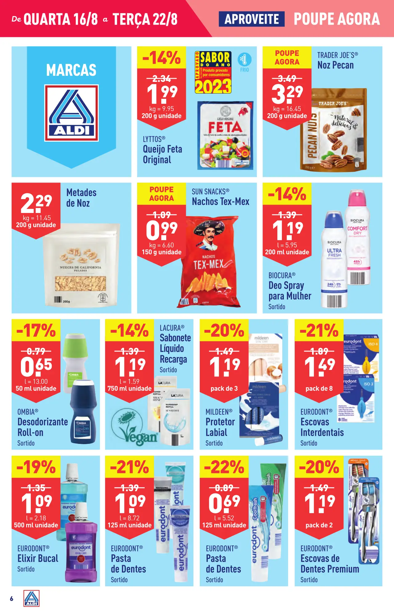 Antevis&atilde;o Folheto ALDI (16 a 22 agosto)