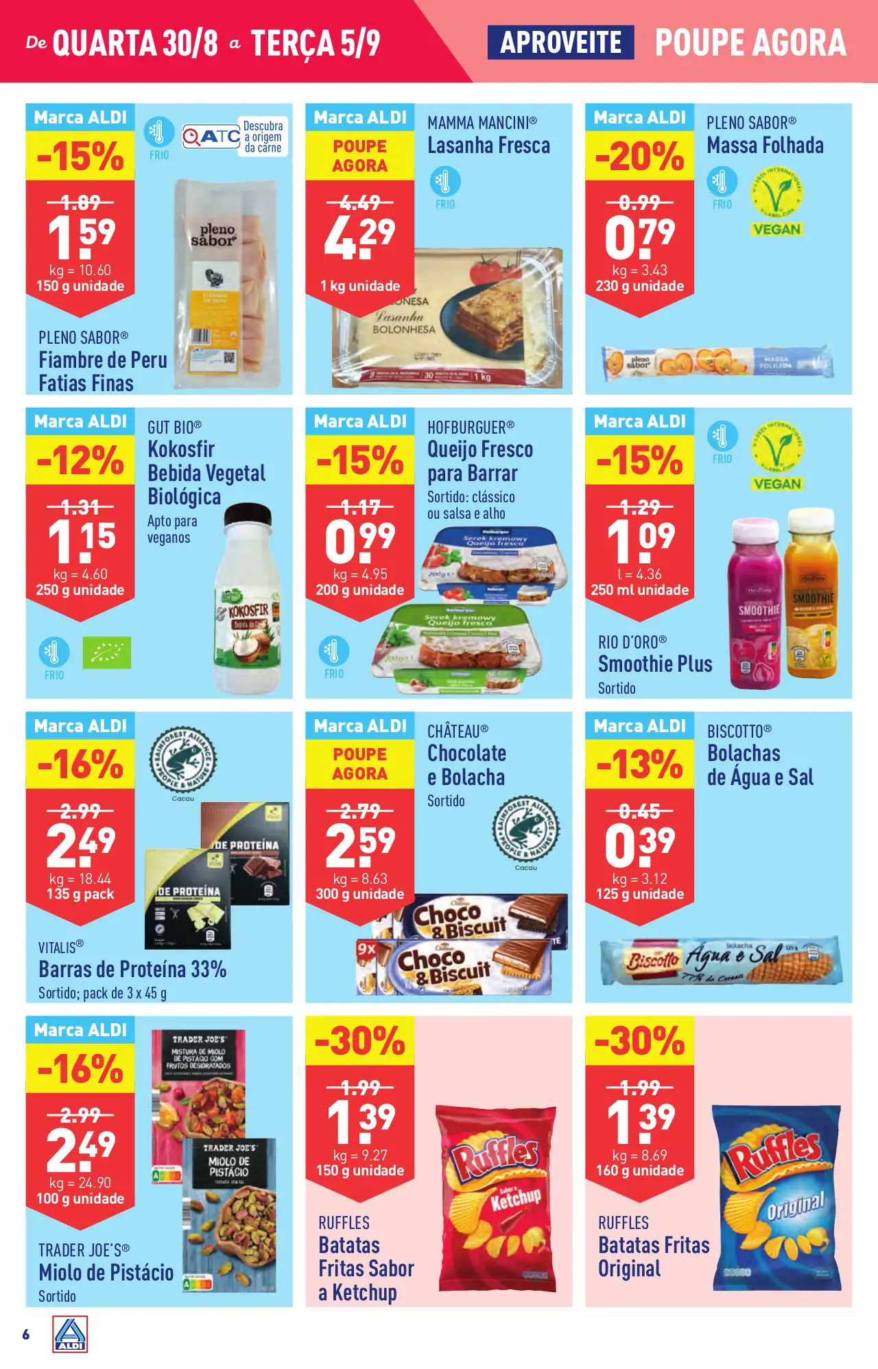 Antevis&atilde;o Folheto ALDI (30 agosto a 5 setembro)