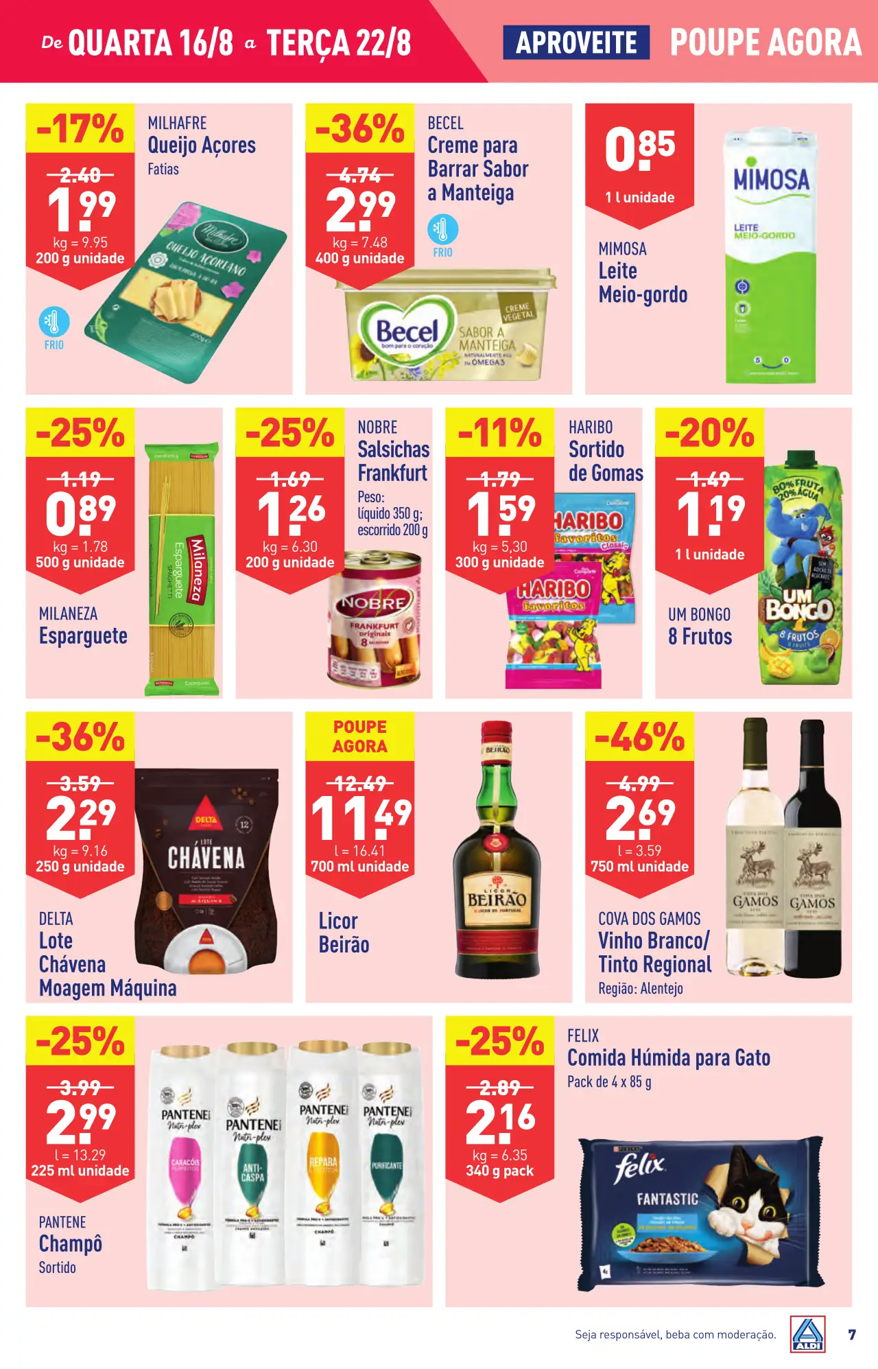 Antevis&atilde;o Folheto ALDI (16 a 22 agosto)