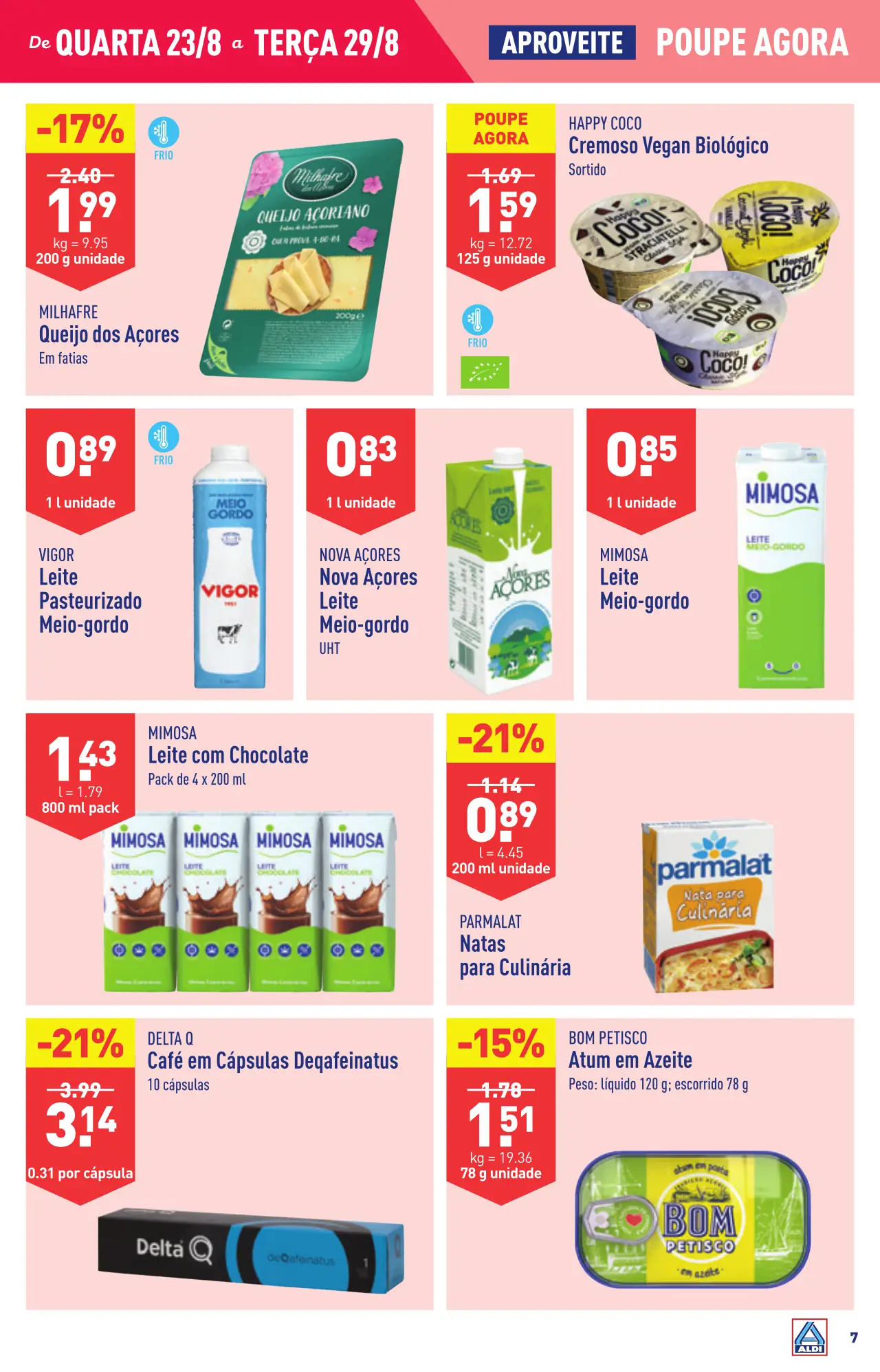 Antevis&atilde;o Folheto ALDI (23 a 29 agosto)