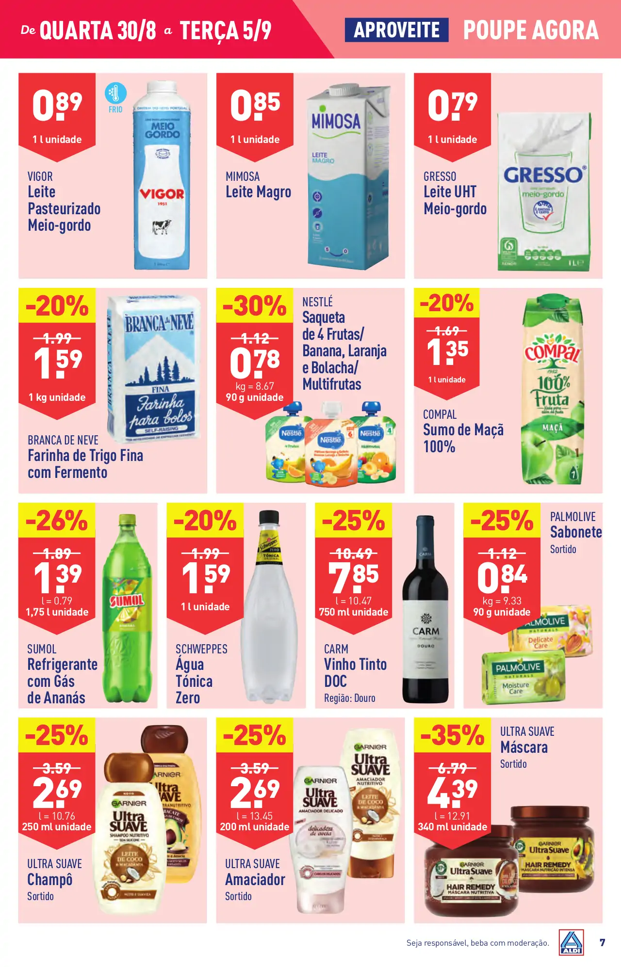 Antevis&atilde;o Folheto ALDI (30 agosto a 5 setembro)