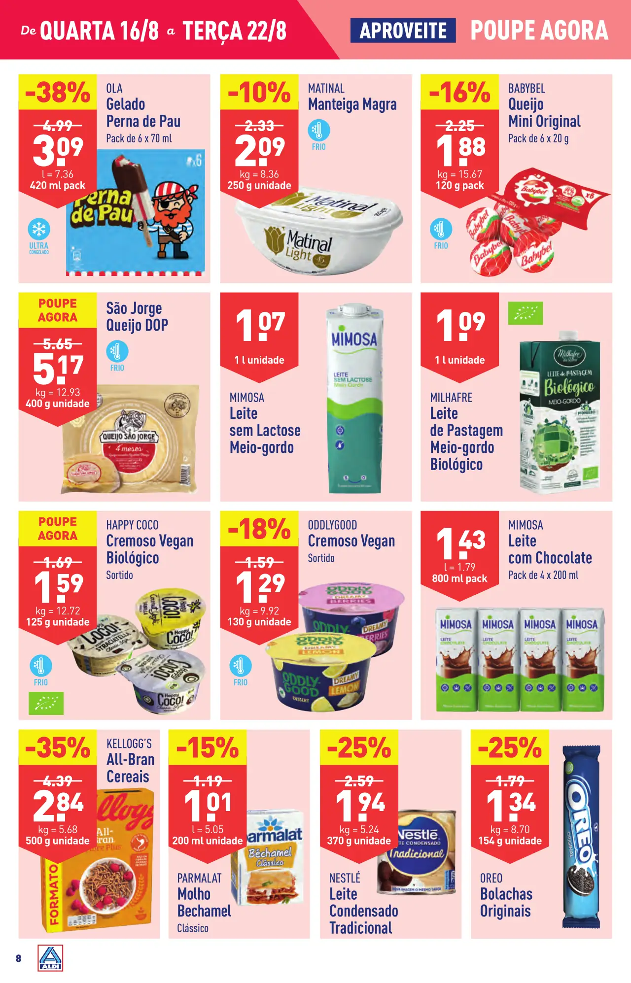 Antevis&atilde;o Folheto ALDI (16 a 22 agosto)