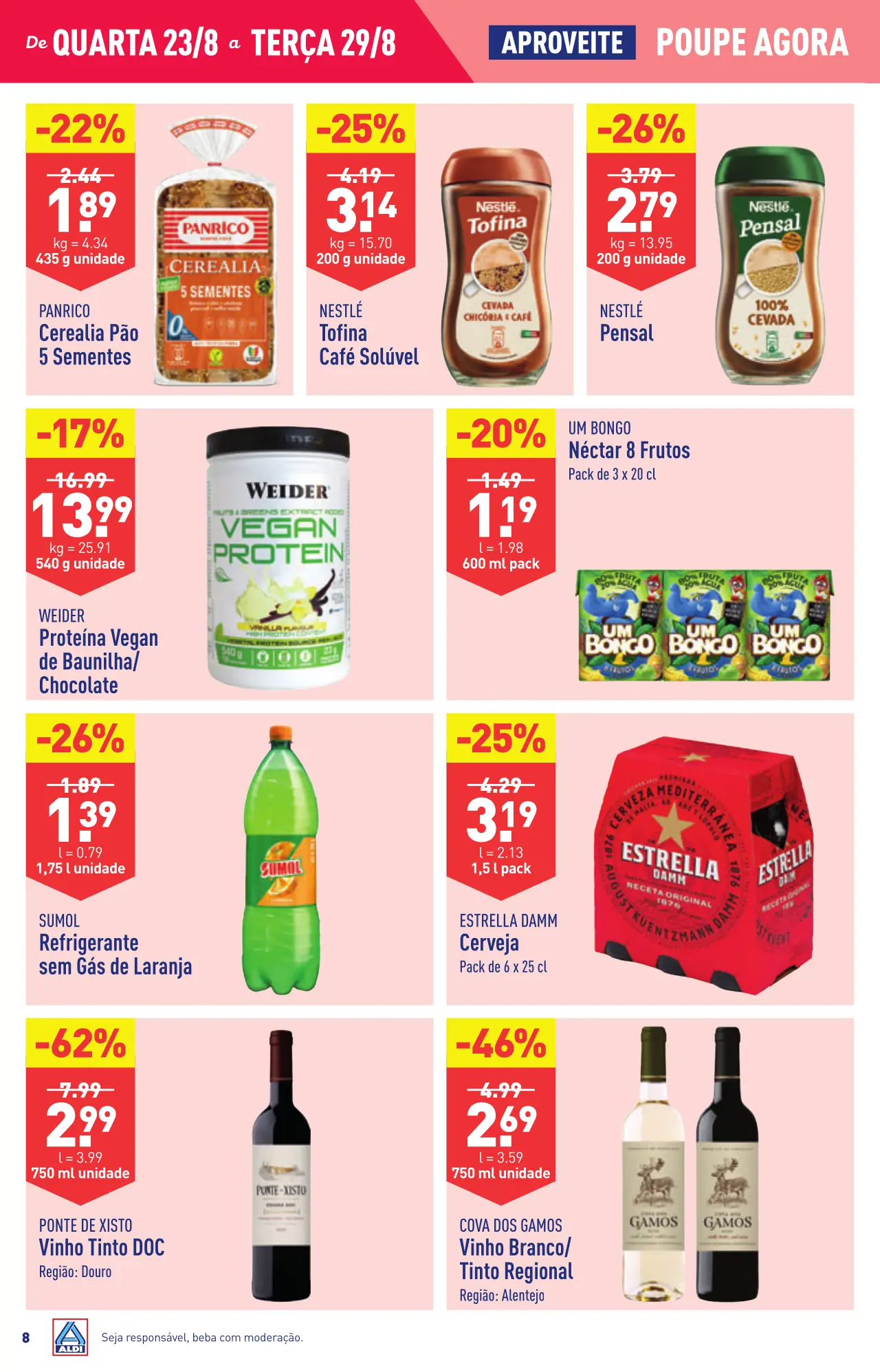 Antevis&atilde;o Folheto ALDI (23 a 29 agosto)