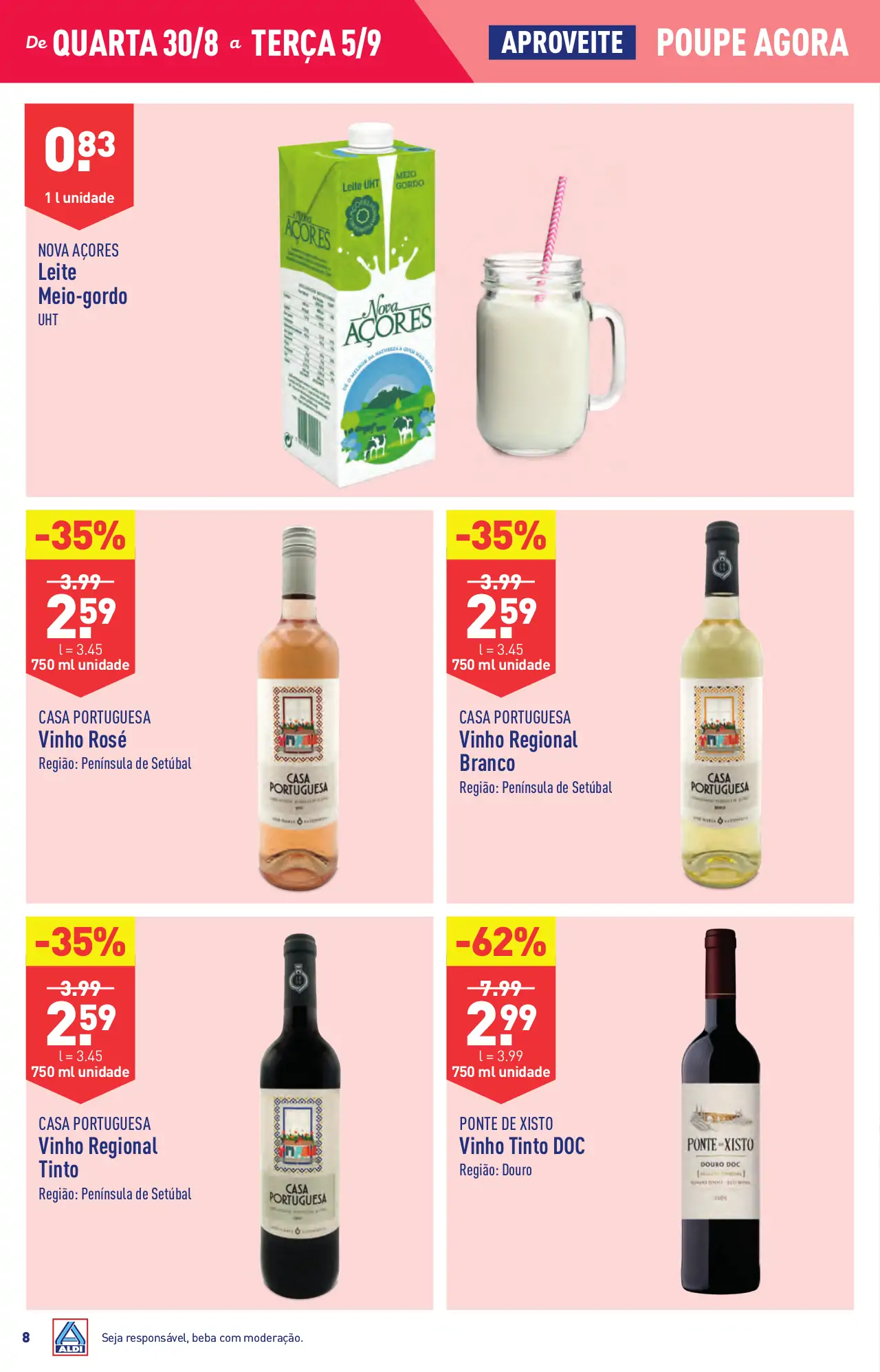 Antevis&atilde;o Folheto ALDI (30 agosto a 5 setembro)