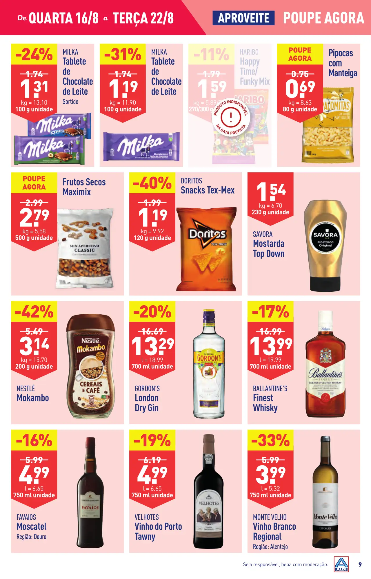 Antevis&atilde;o Folheto ALDI (16 a 22 agosto)