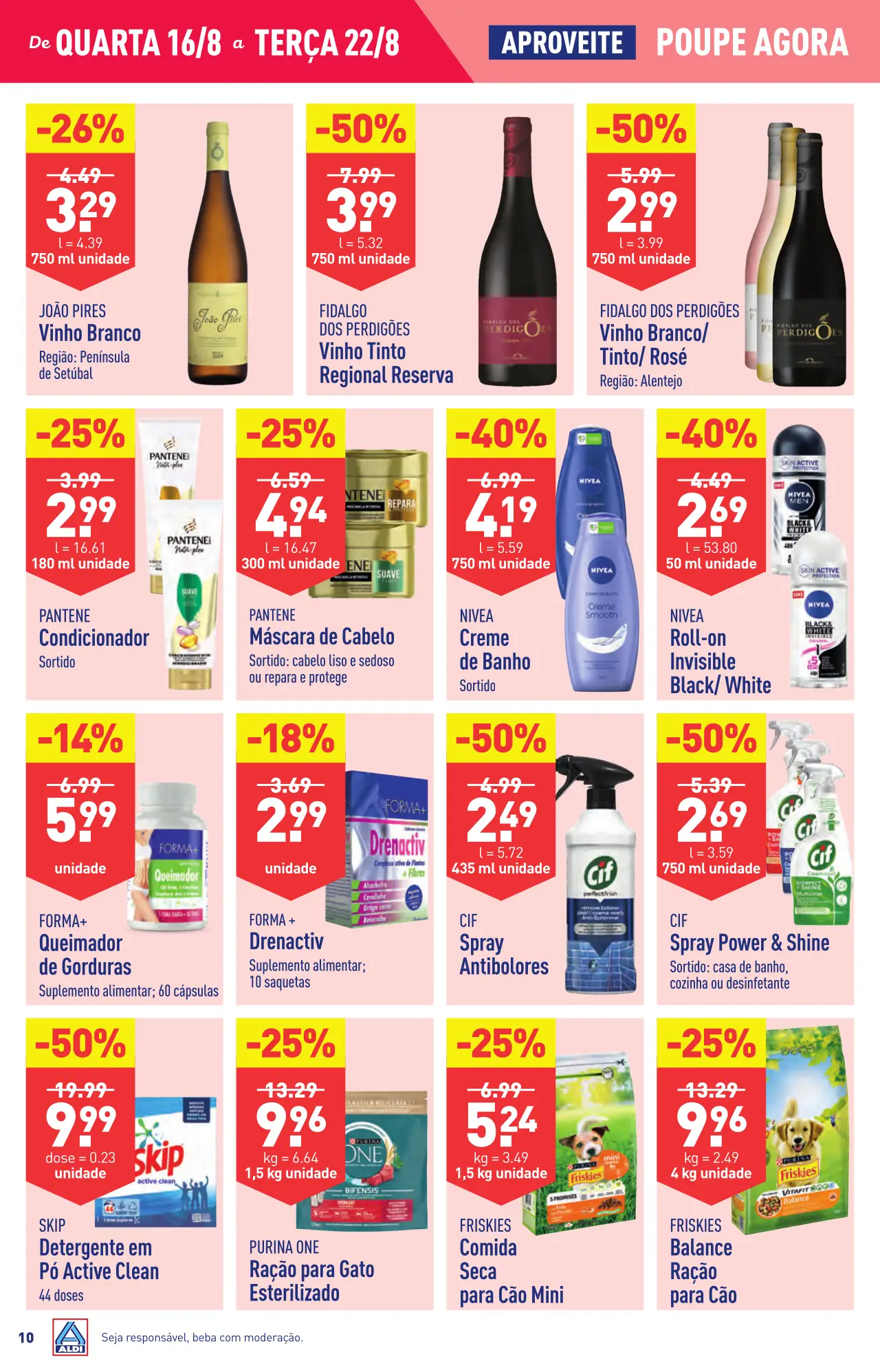 Antevis&atilde;o Folheto ALDI (16 a 22 agosto)