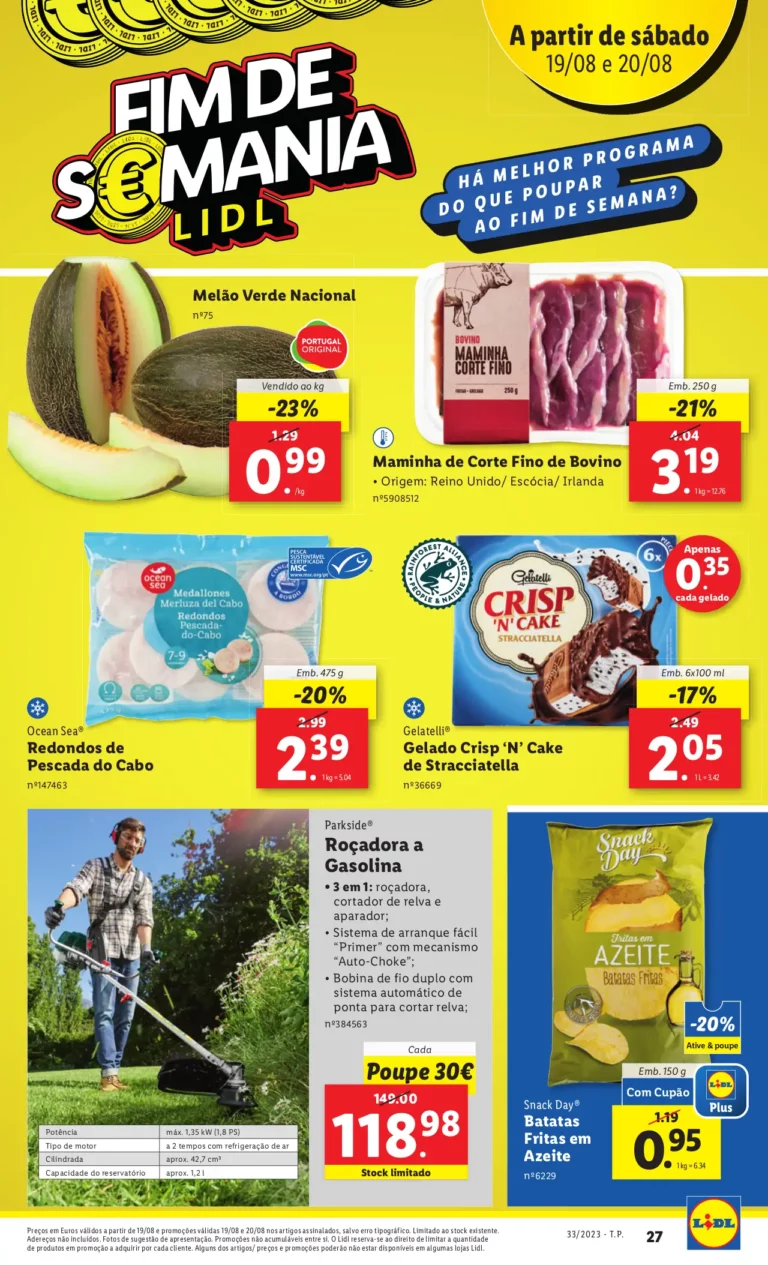 Antevis&atilde;o Folheto Fim-de-semana LiDL (19 e 20 agosto)