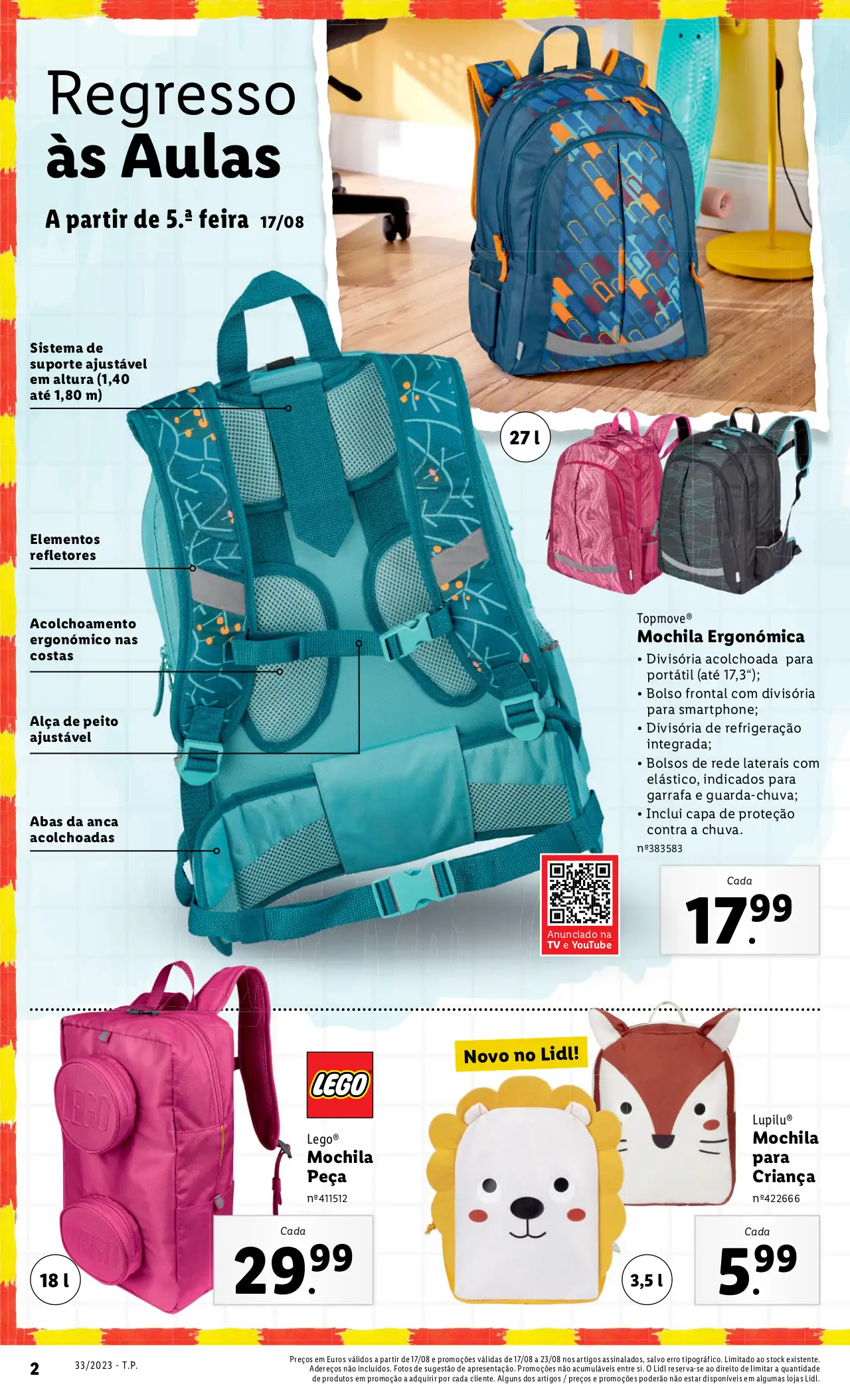 Antevis&atilde;o Folheto LiDL Novidades (a partir de 17 agosto)