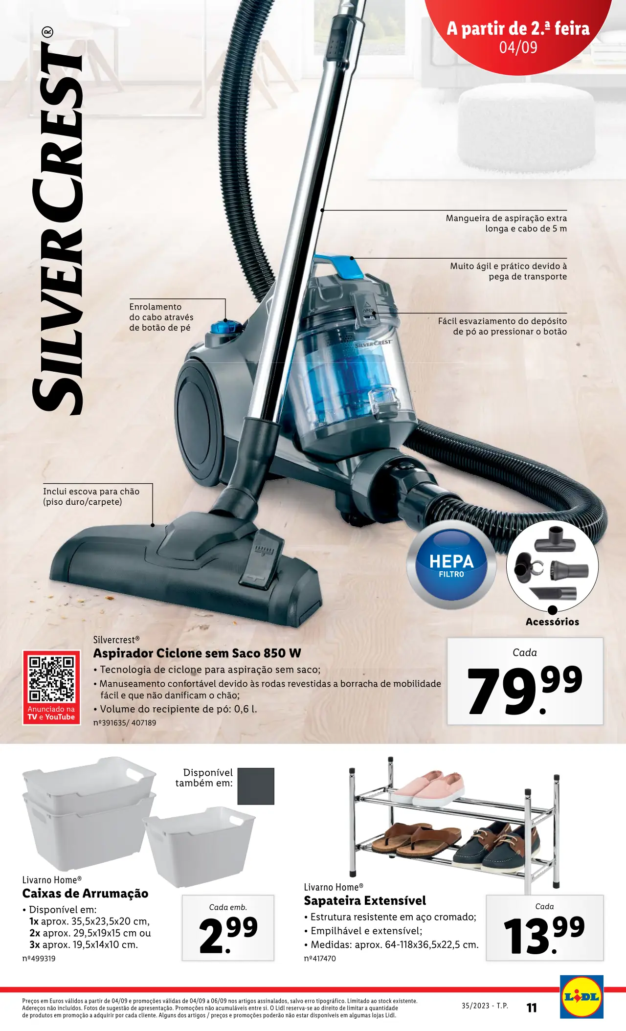 Antevis&atilde;o Folheto LiDL Novidades (a partir de 31 agosto)