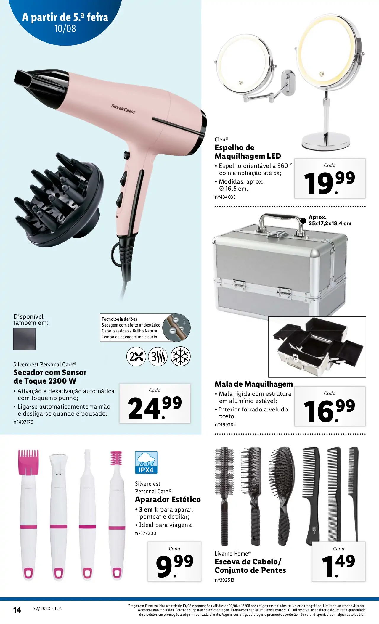 Antevis&atilde;o Folheto LiDL Novidades (a partir de 10 agosto)