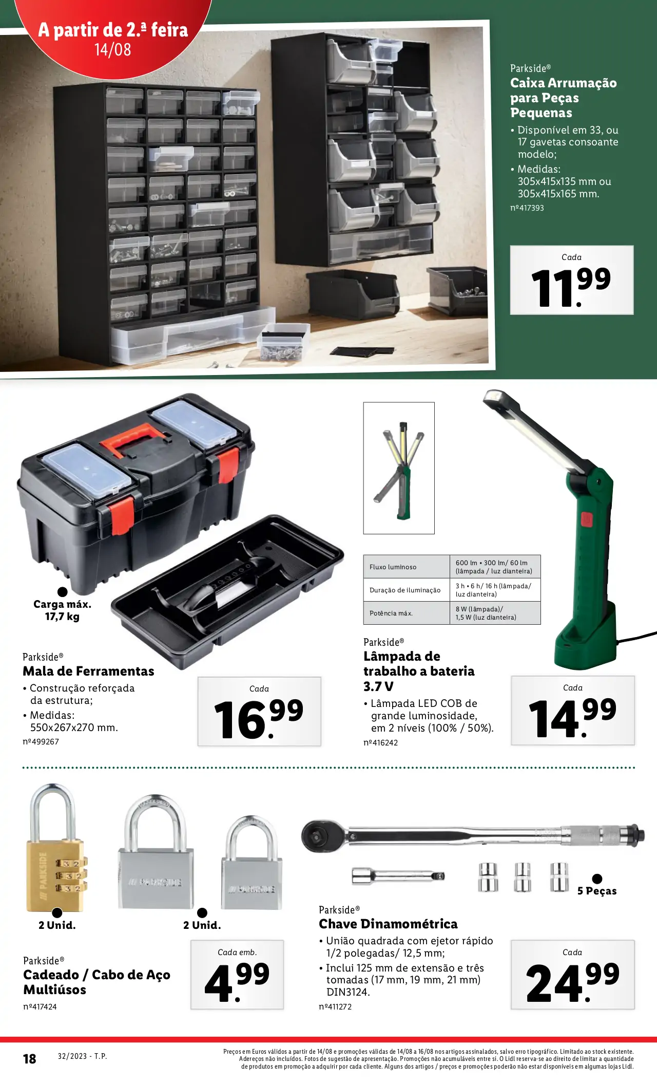 Antevis&atilde;o Folheto LiDL Novidades (a partir de 10 agosto)