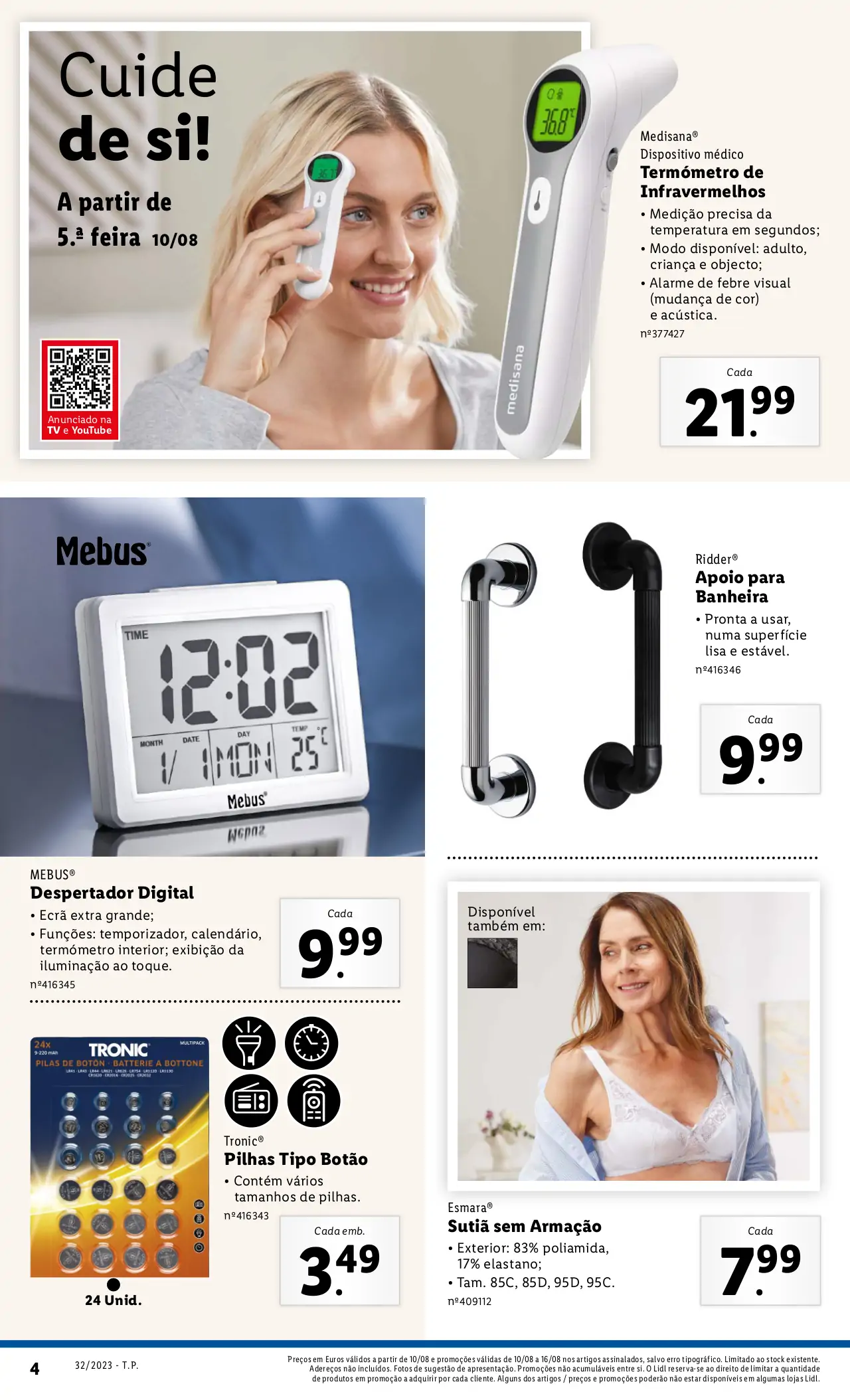 Antevis&atilde;o Folheto LiDL Novidades (a partir de 10 agosto)