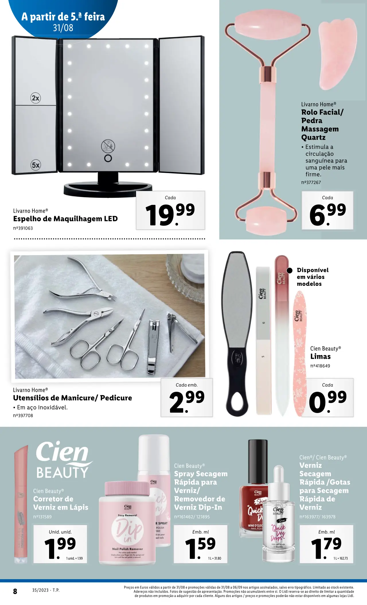 Antevis&atilde;o Folheto LiDL Novidades (a partir de 31 agosto)