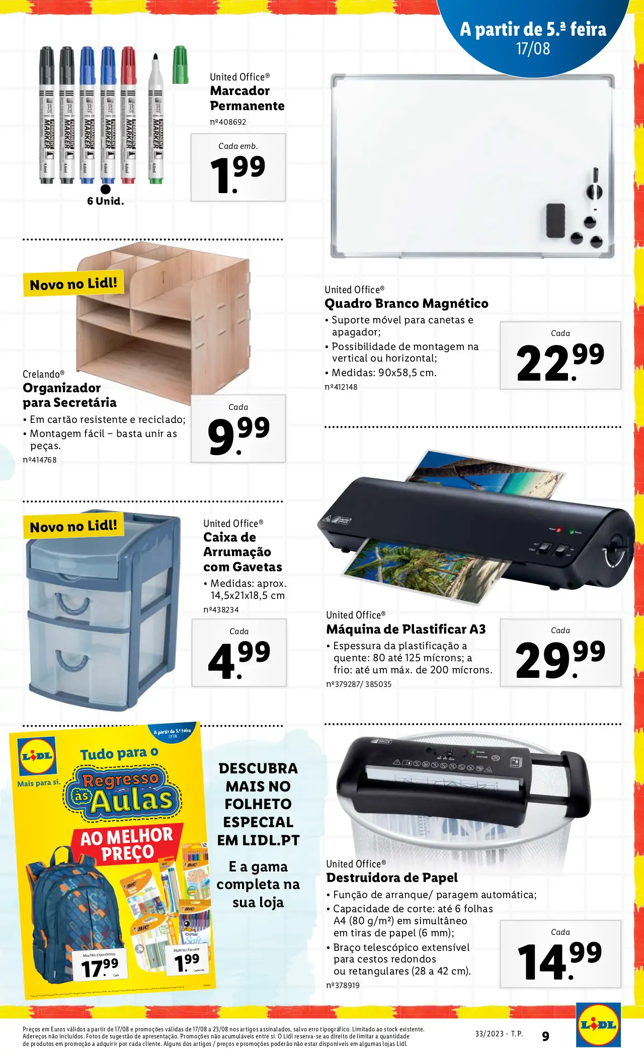 Antevis&atilde;o Folheto LiDL Novidades (a partir de 17 agosto)