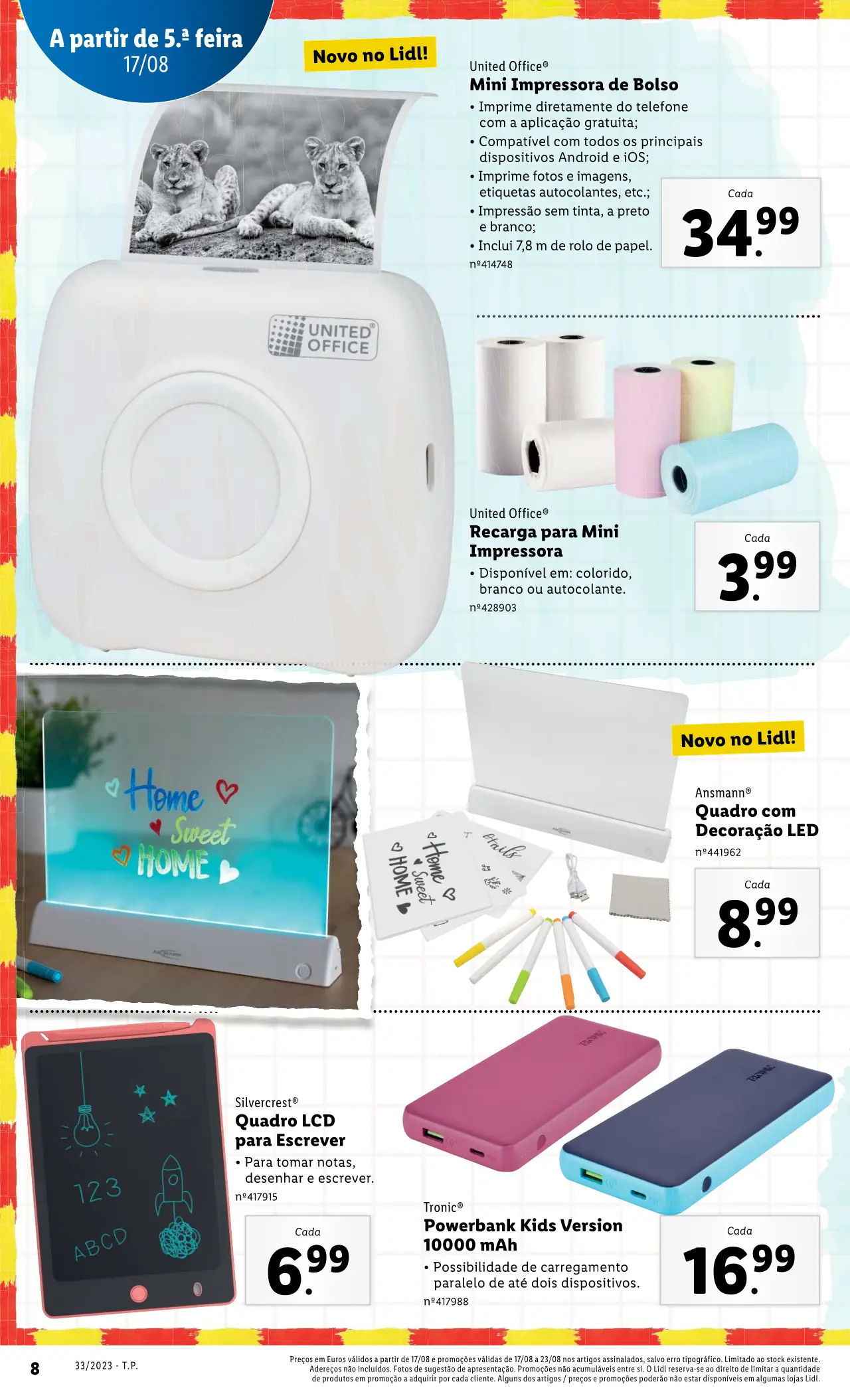 Antevis&atilde;o Folheto LiDL Promo&ccedil;&otilde;es (17 a 23 agosto)