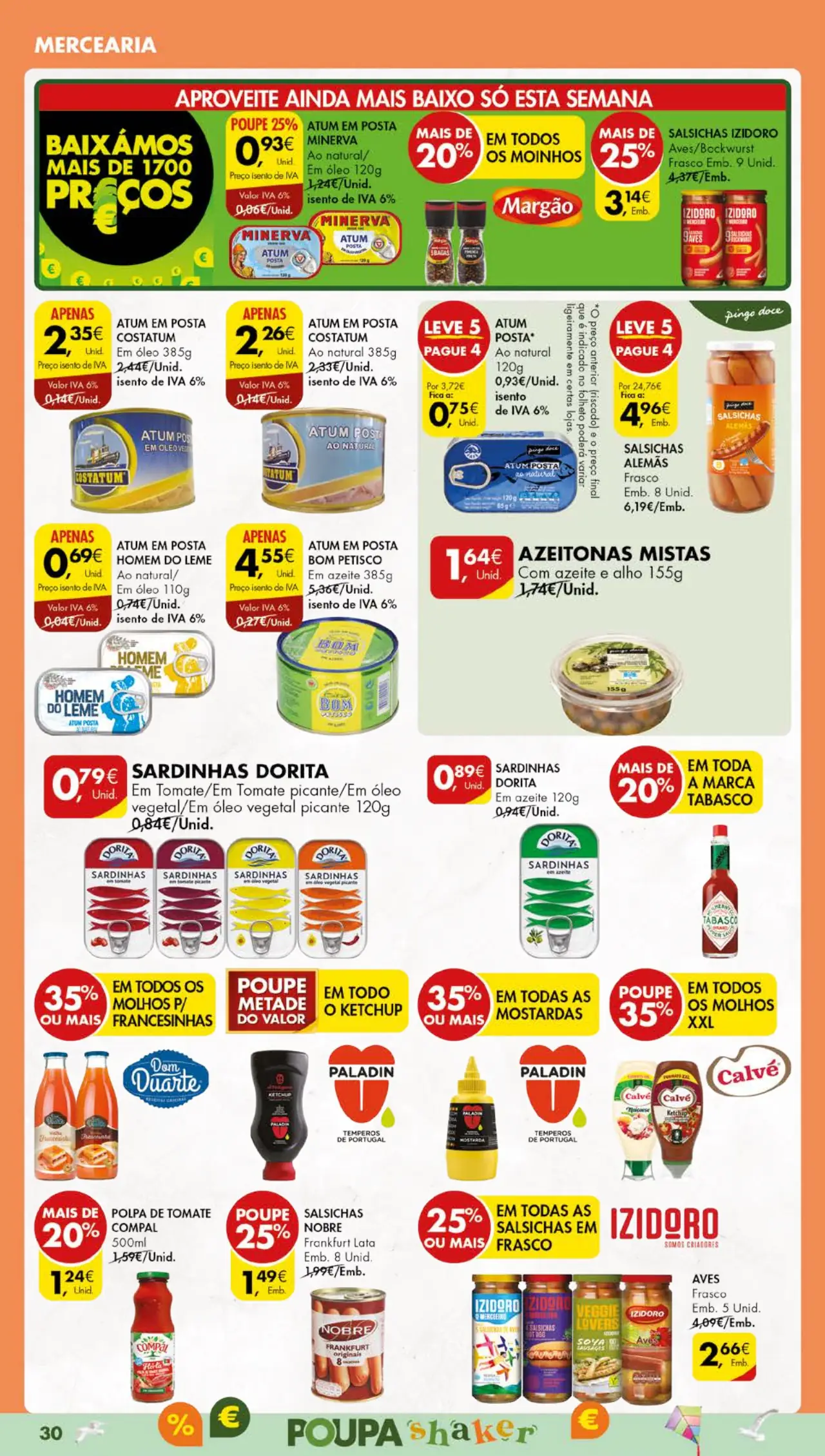 Antevis&atilde;o Folheto Pingo Doce (29 agosto a 4 setembro)