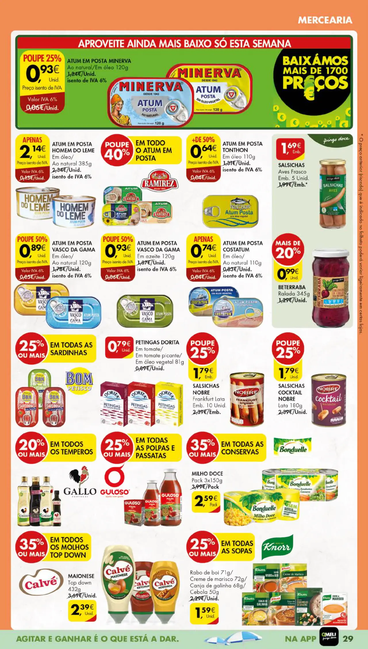 Antevis&atilde;o Folheto Pingo Doce (22 a 28 agosto)