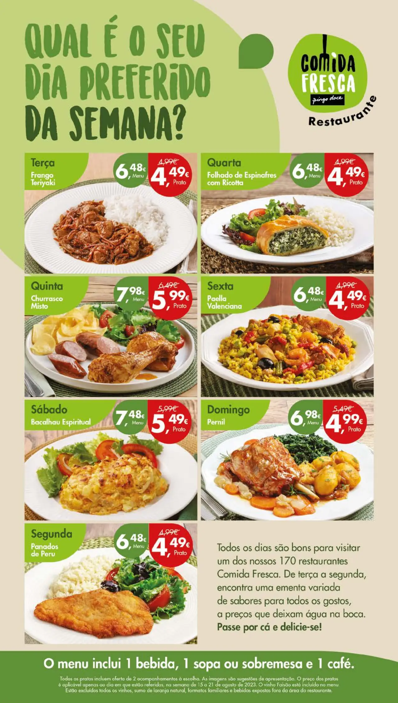 Antevis&atilde;o Folheto Pingo Doce (15 a 21 agosto)