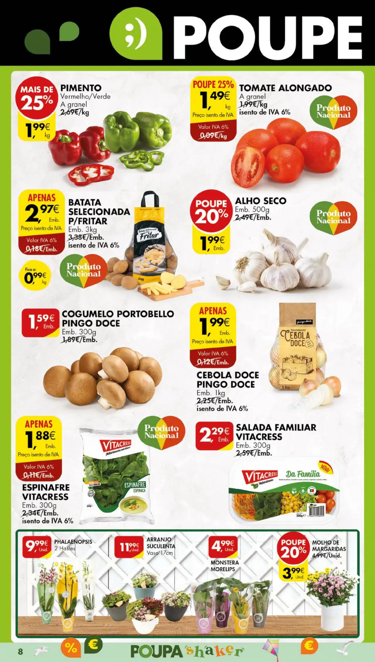 Antevis&atilde;o Folheto Pingo Doce (8 a 14 agosto)