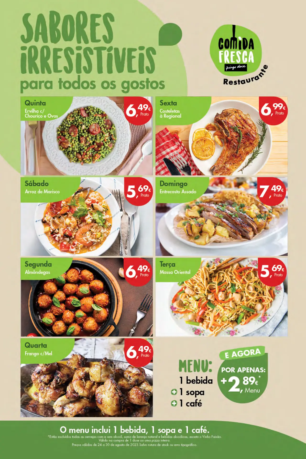 Antevis&atilde;o Folheto Pingo Doce A&ccedil;ores (24 a 30 agosto)