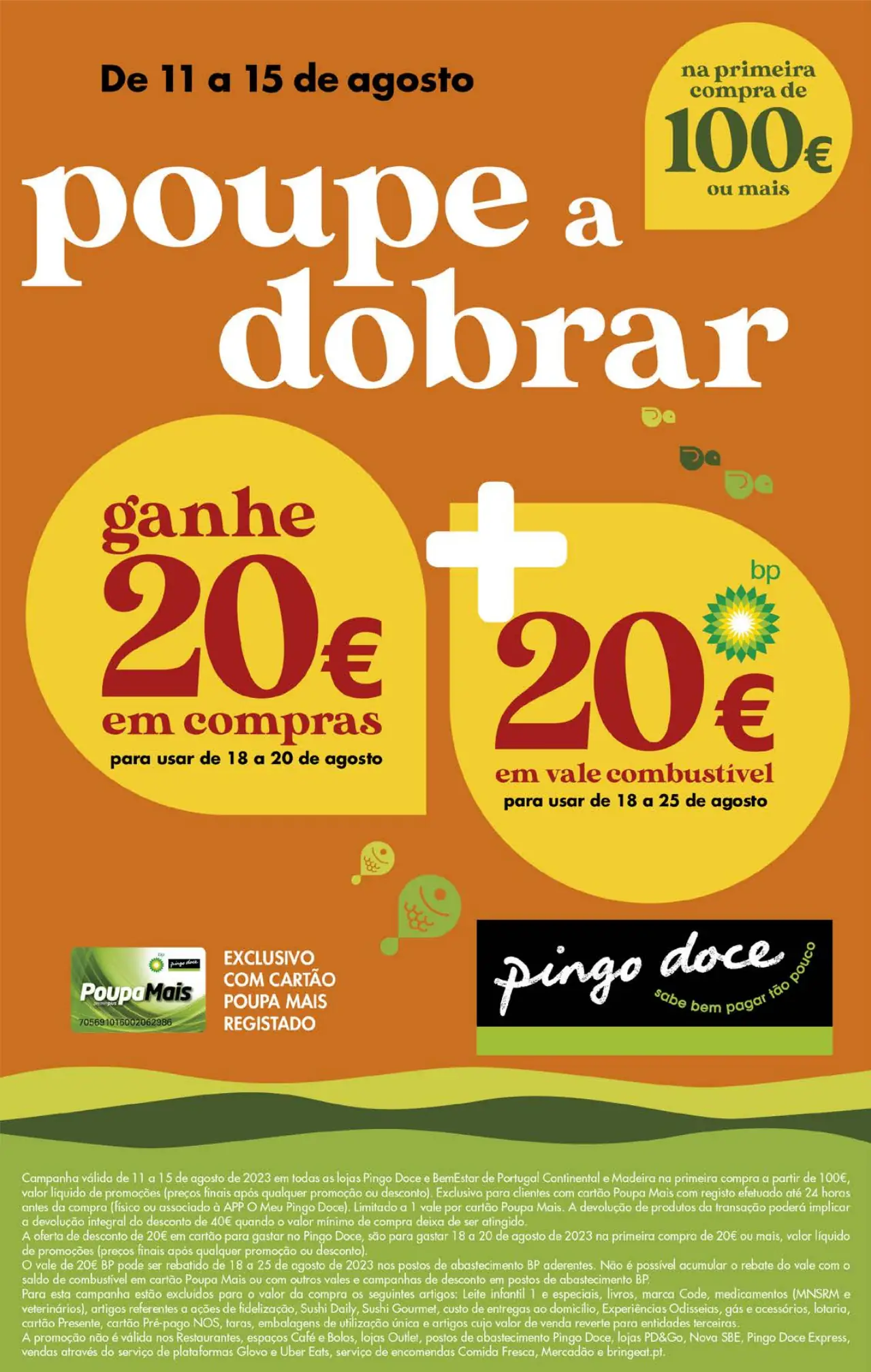 Antevis&atilde;o Folheto Pingo Doce fim-de-semana (11 a 14 agosto)