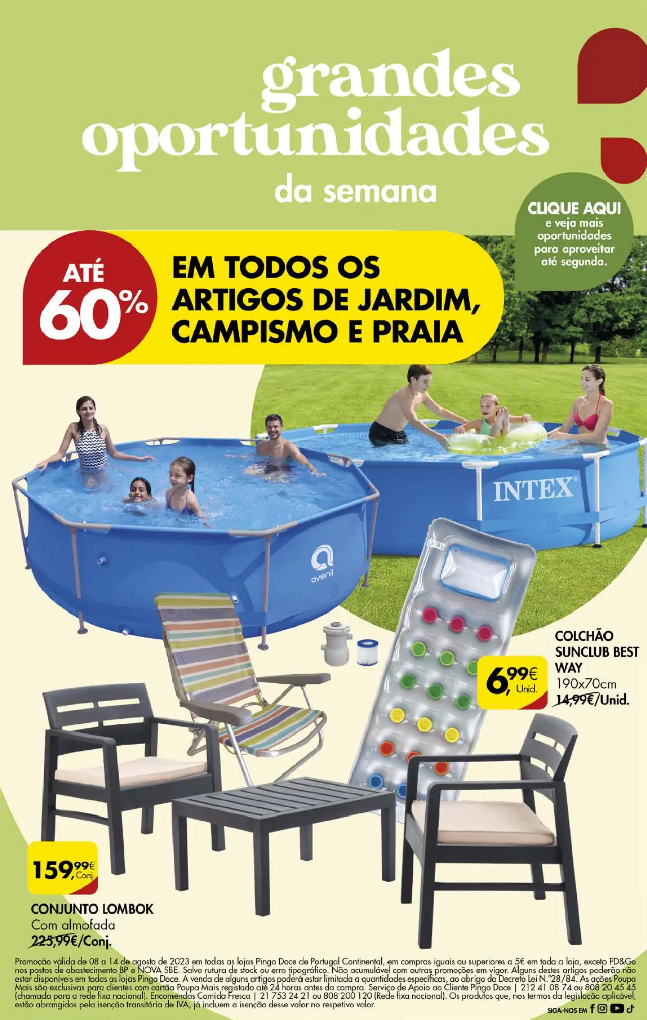 Antevis&atilde;o Folheto Pingo Doce fim-de-semana (11 a 14 agosto)