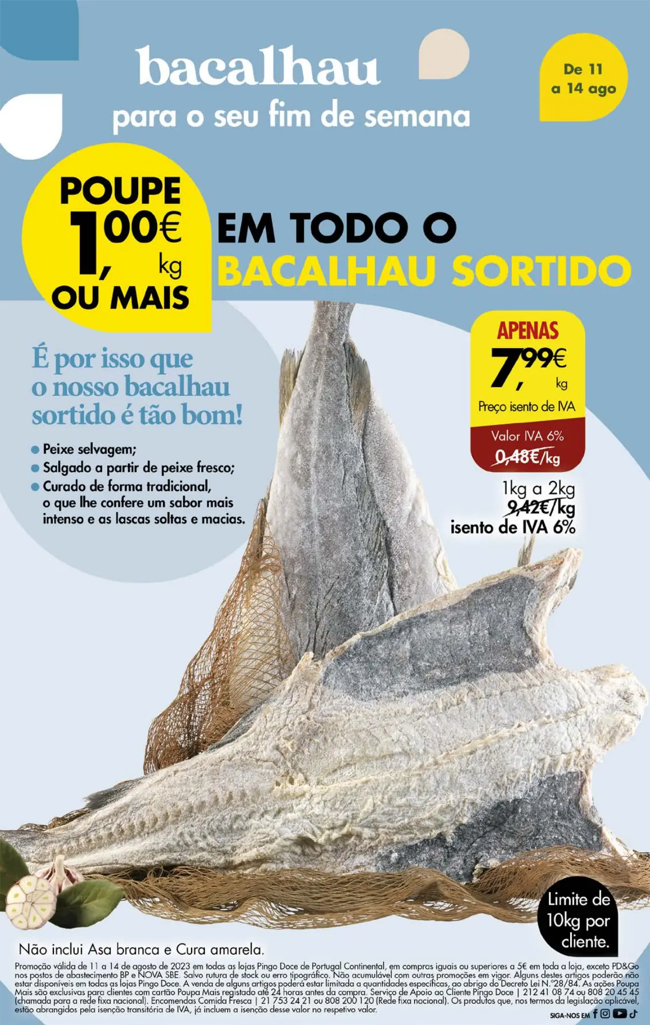 Antevis&atilde;o Folheto Pingo Doce fim-de-semana (11 a 14 agosto)